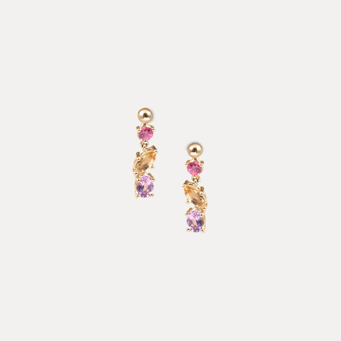 Chroma Drop Earrings | 14k Gold