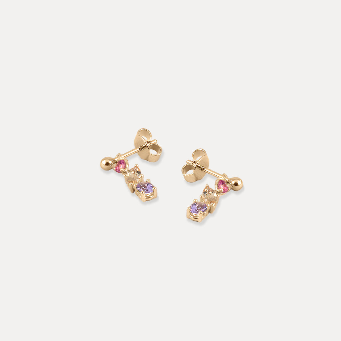 Chroma Drop Earrings | 14k Gold