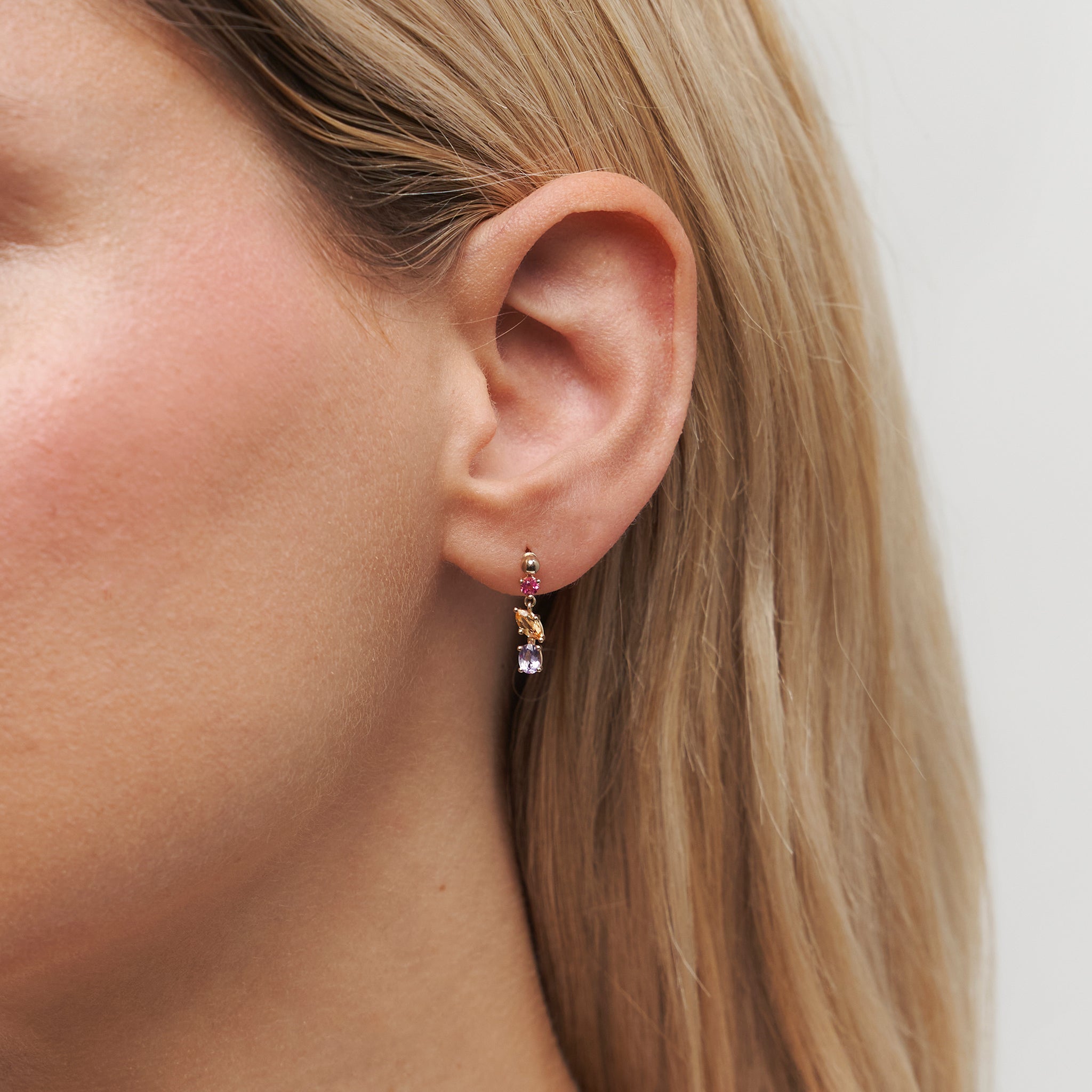 Chroma Drop Earrings | 14k Gold