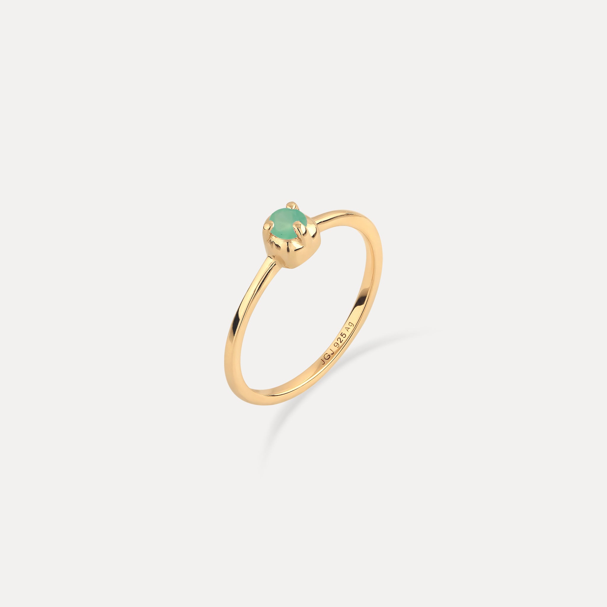 Mini Birthstone Ring 24k Gold Vermeil