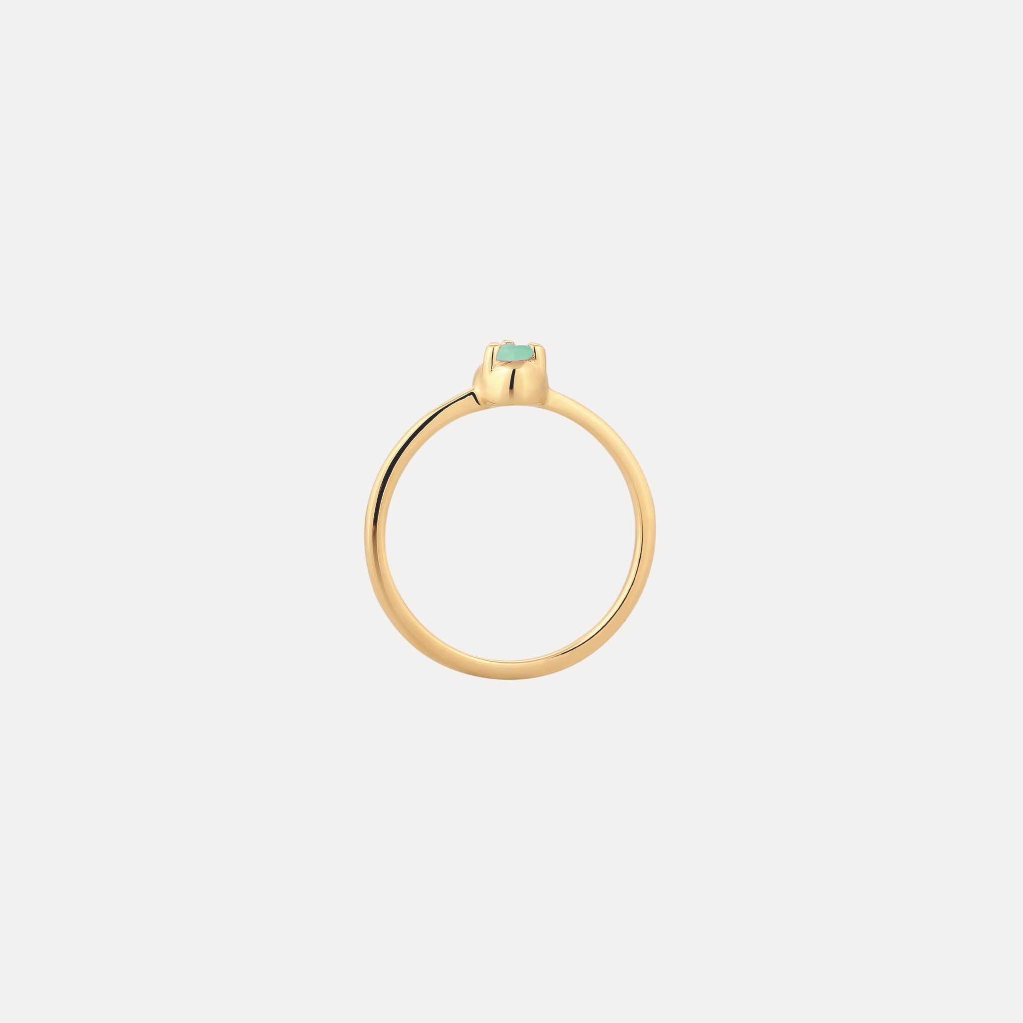 Mini Birthstone Ring 24k Gold Vermeil