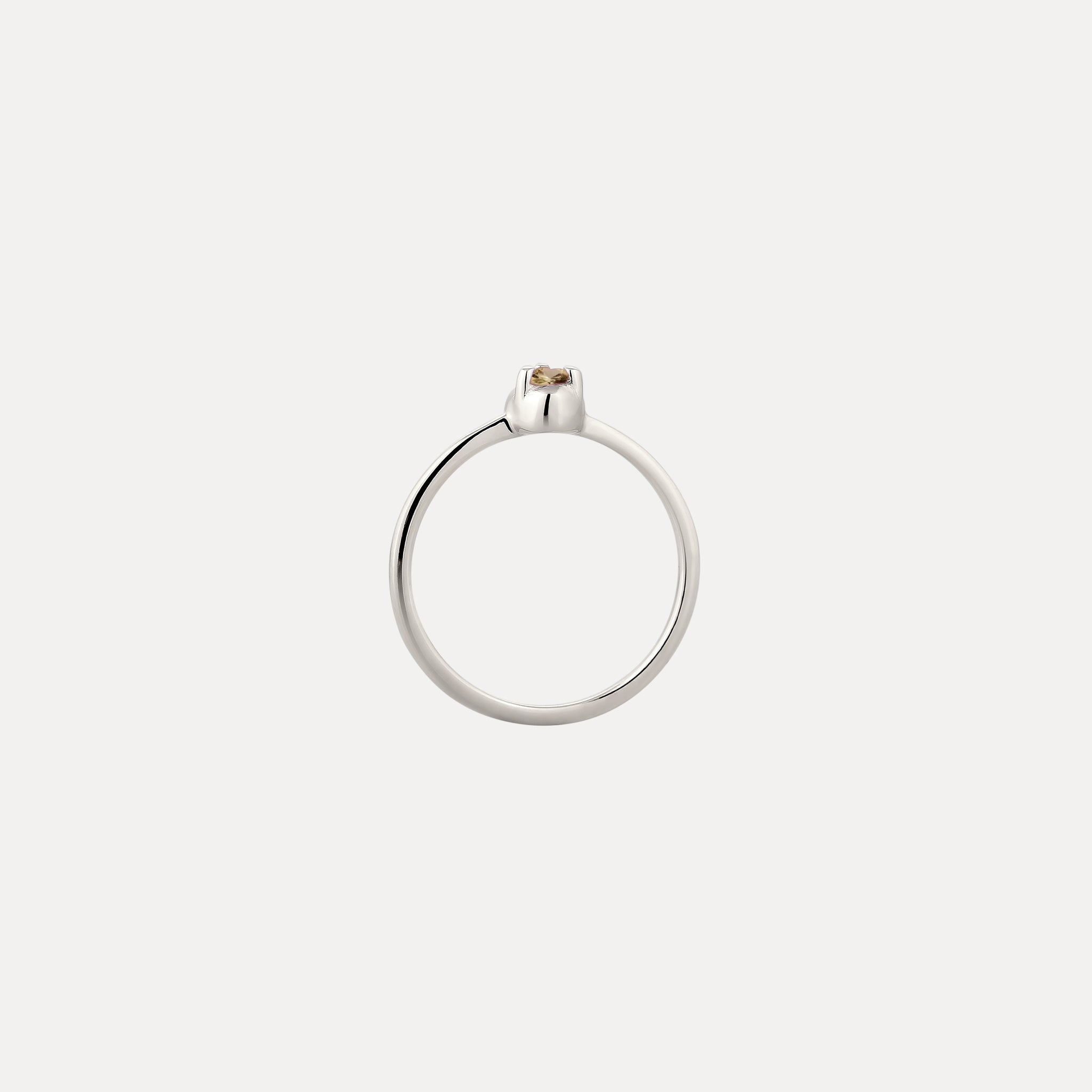 Mini Birthstone Ring 925 Silver