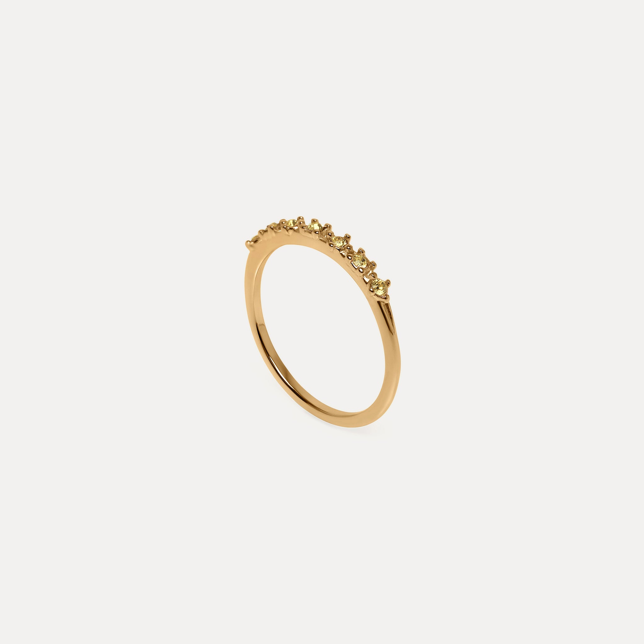 Yellow Crystals Color Delight Ring