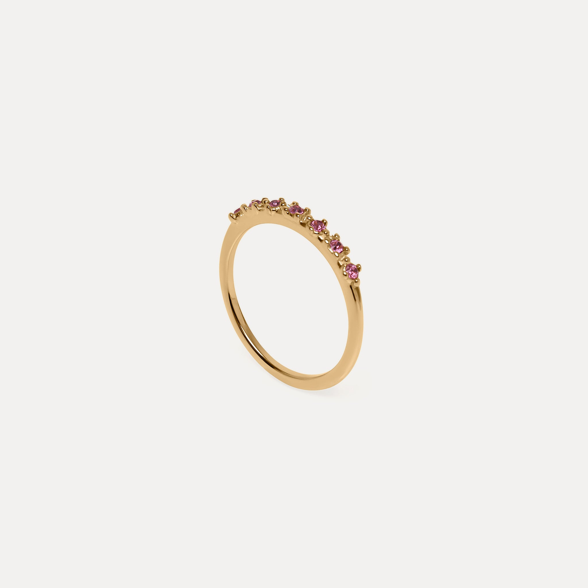 Dark Pink Crystals Color Delight Ring