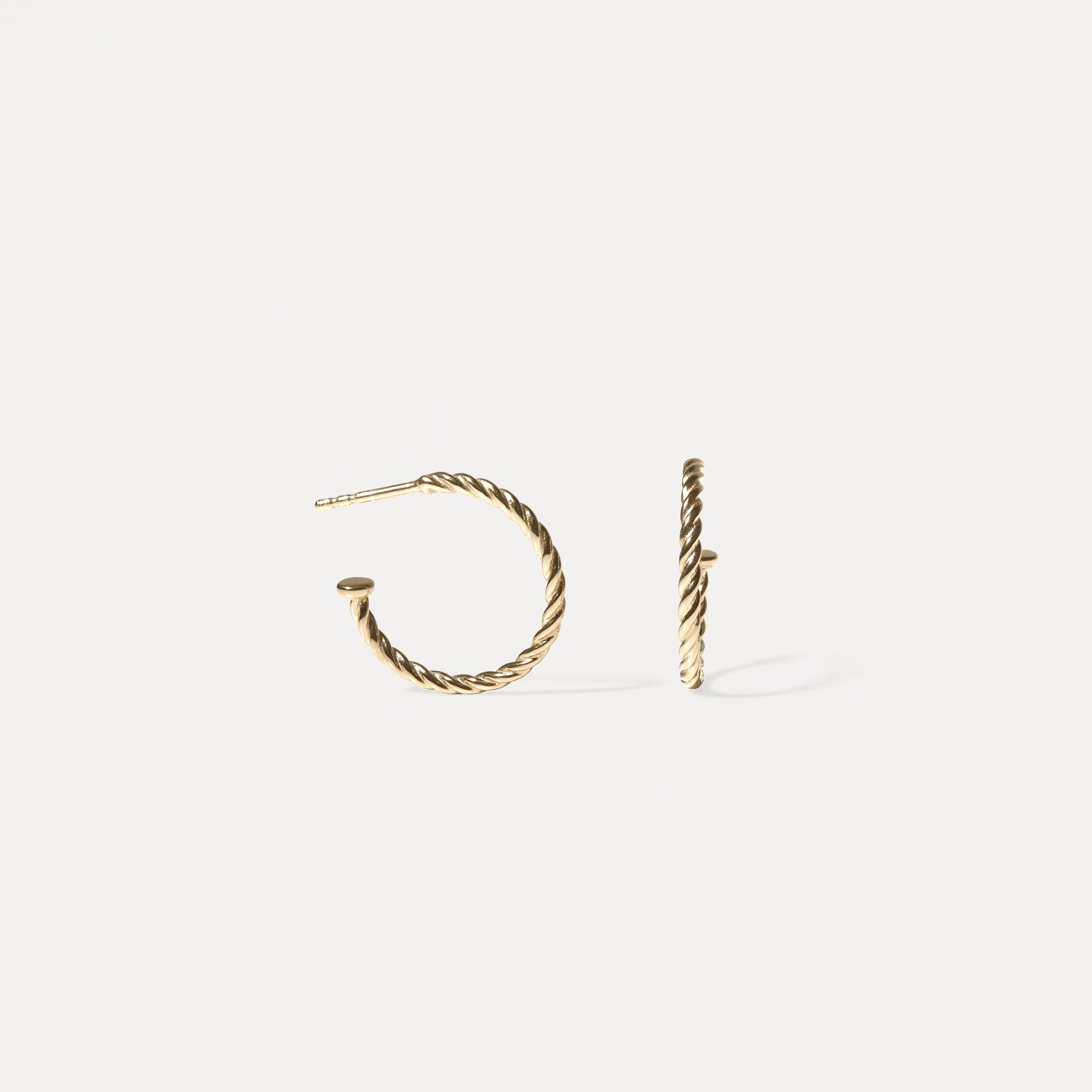 Dune Hoop Earrings | 14k Gold