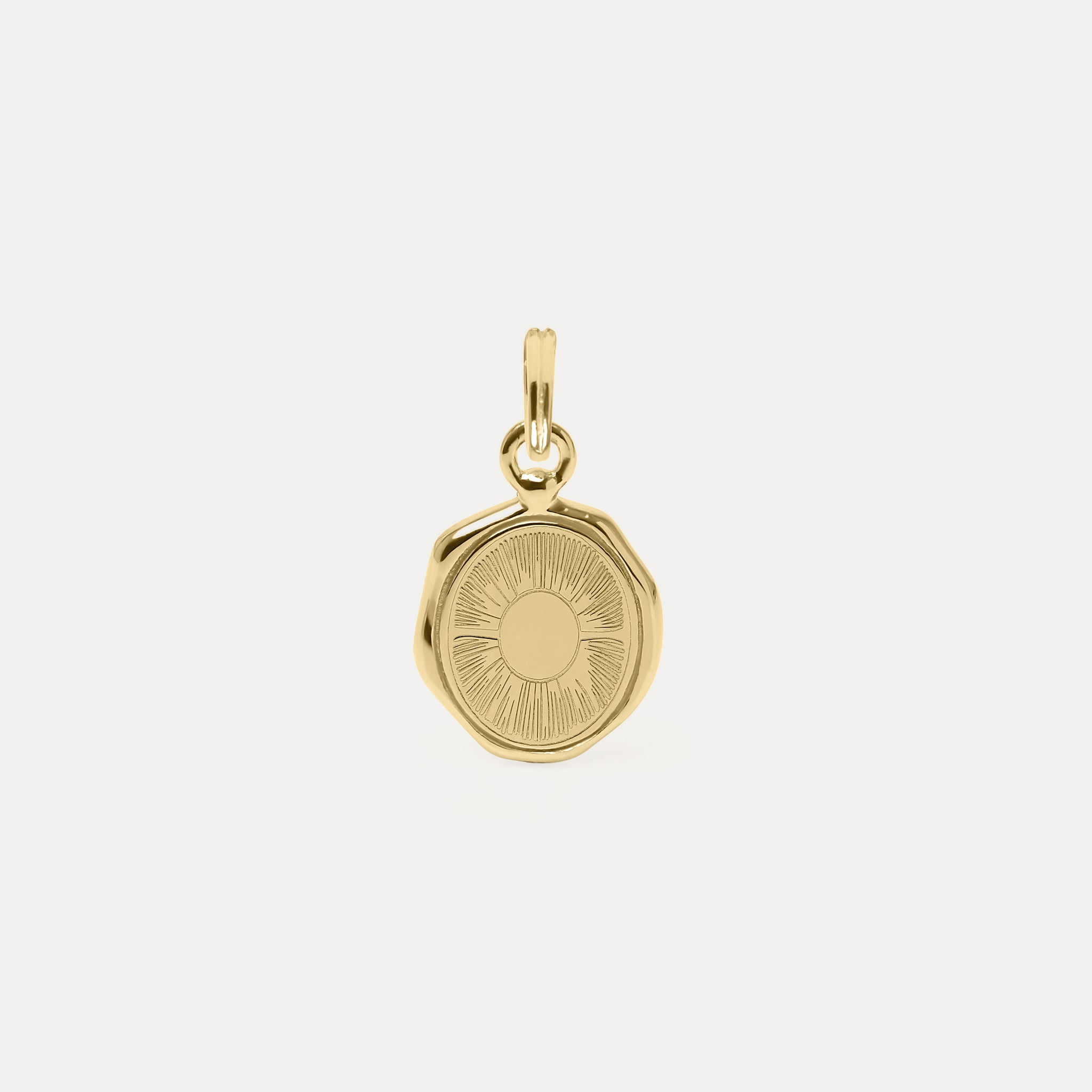 Sun Seal Necklace | 14k Gold