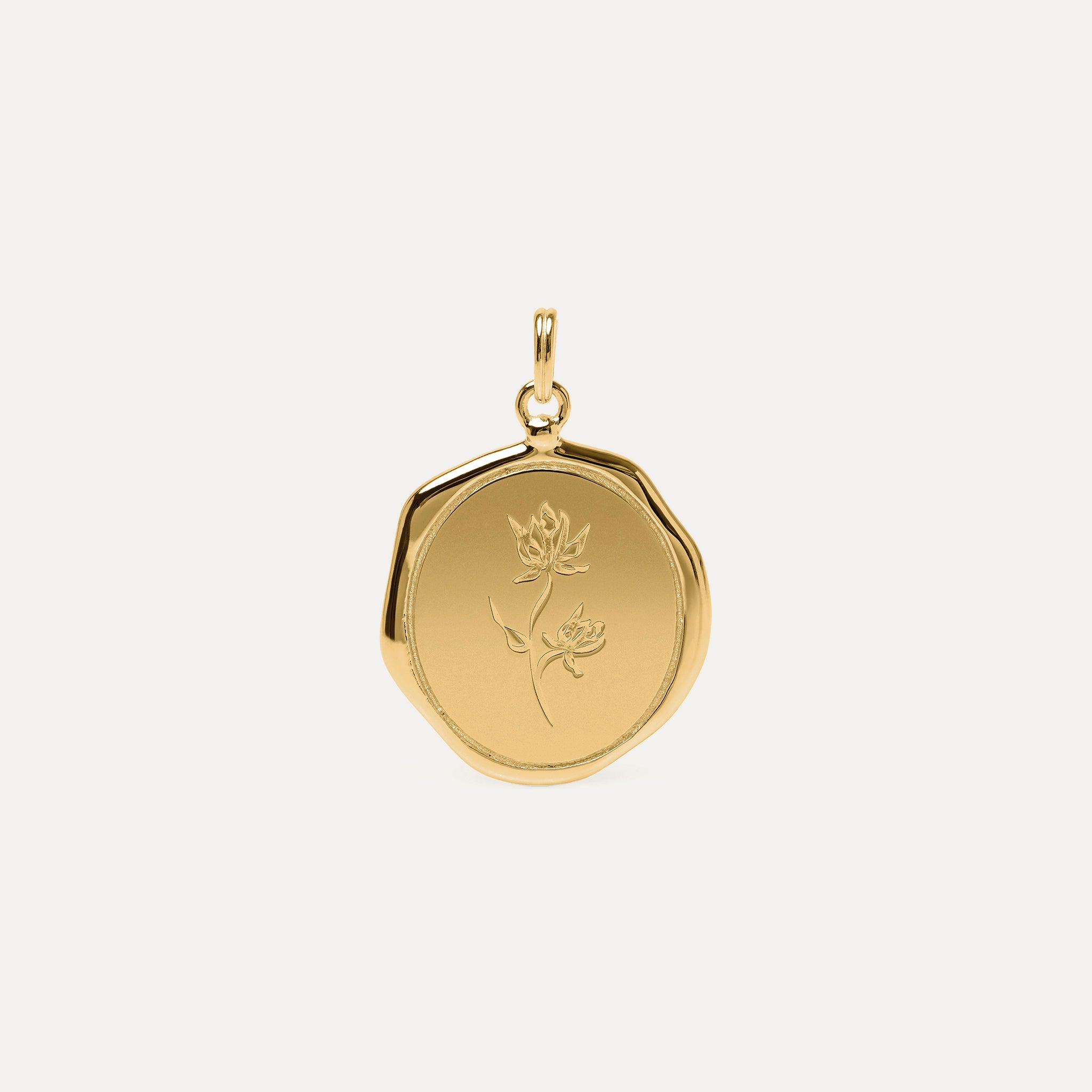 Floral Large Seal Pendant