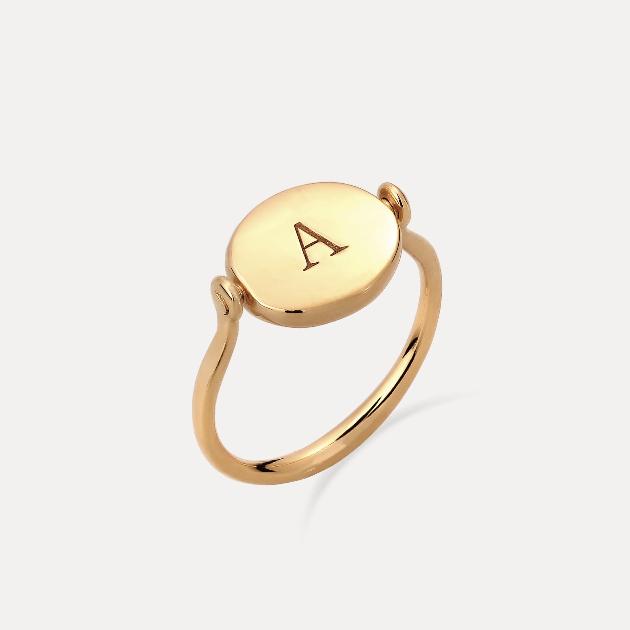 Supernova Engravable Flip Enamel Ring