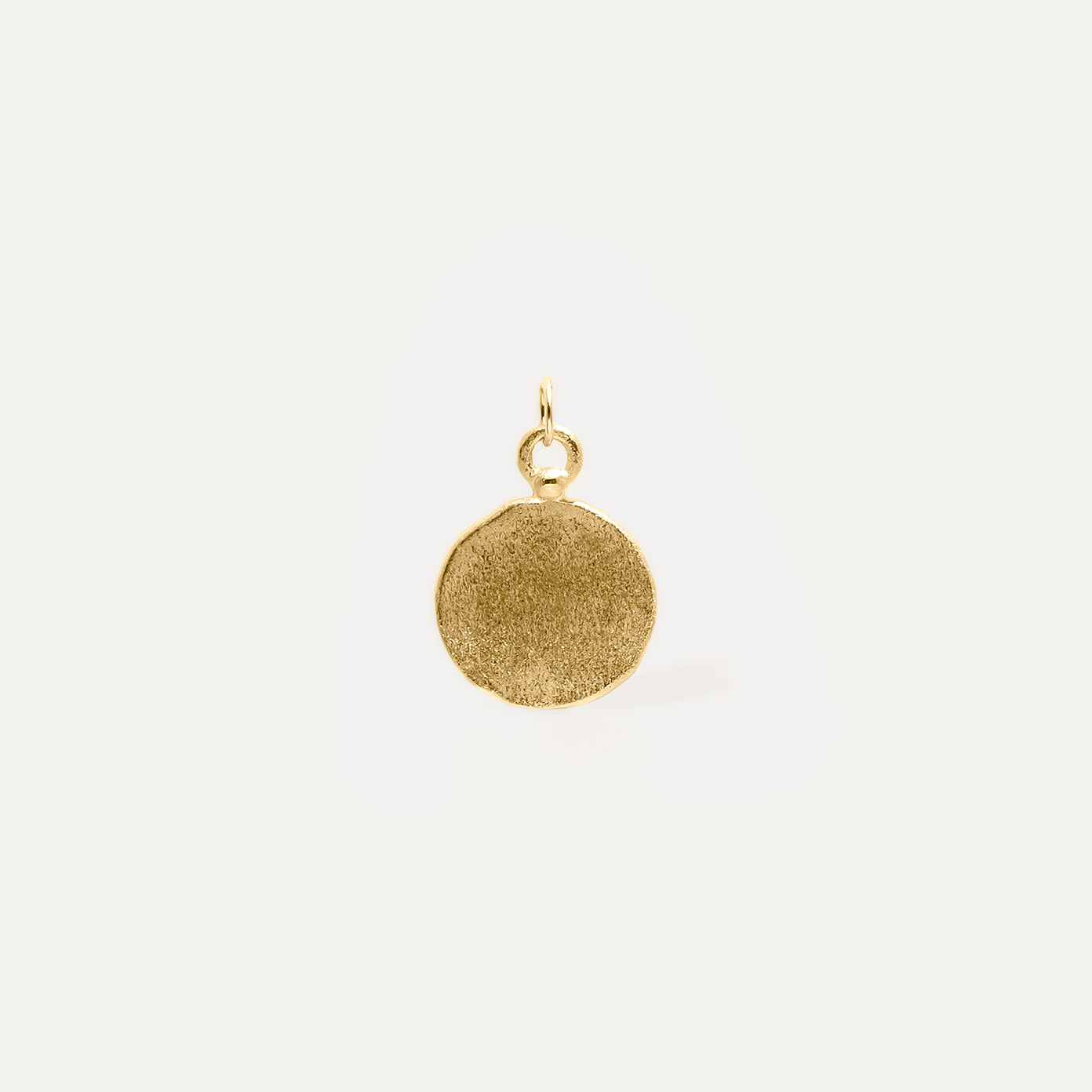 Engravable Fluid Medallion Pendant | 14k Gold - Matte