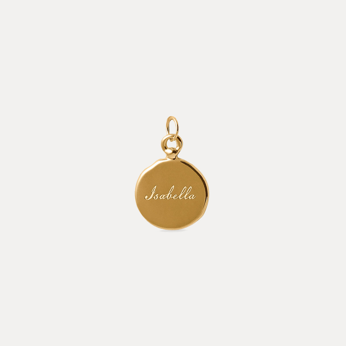 Engravable Fluid Medallion Necklace - Glossy