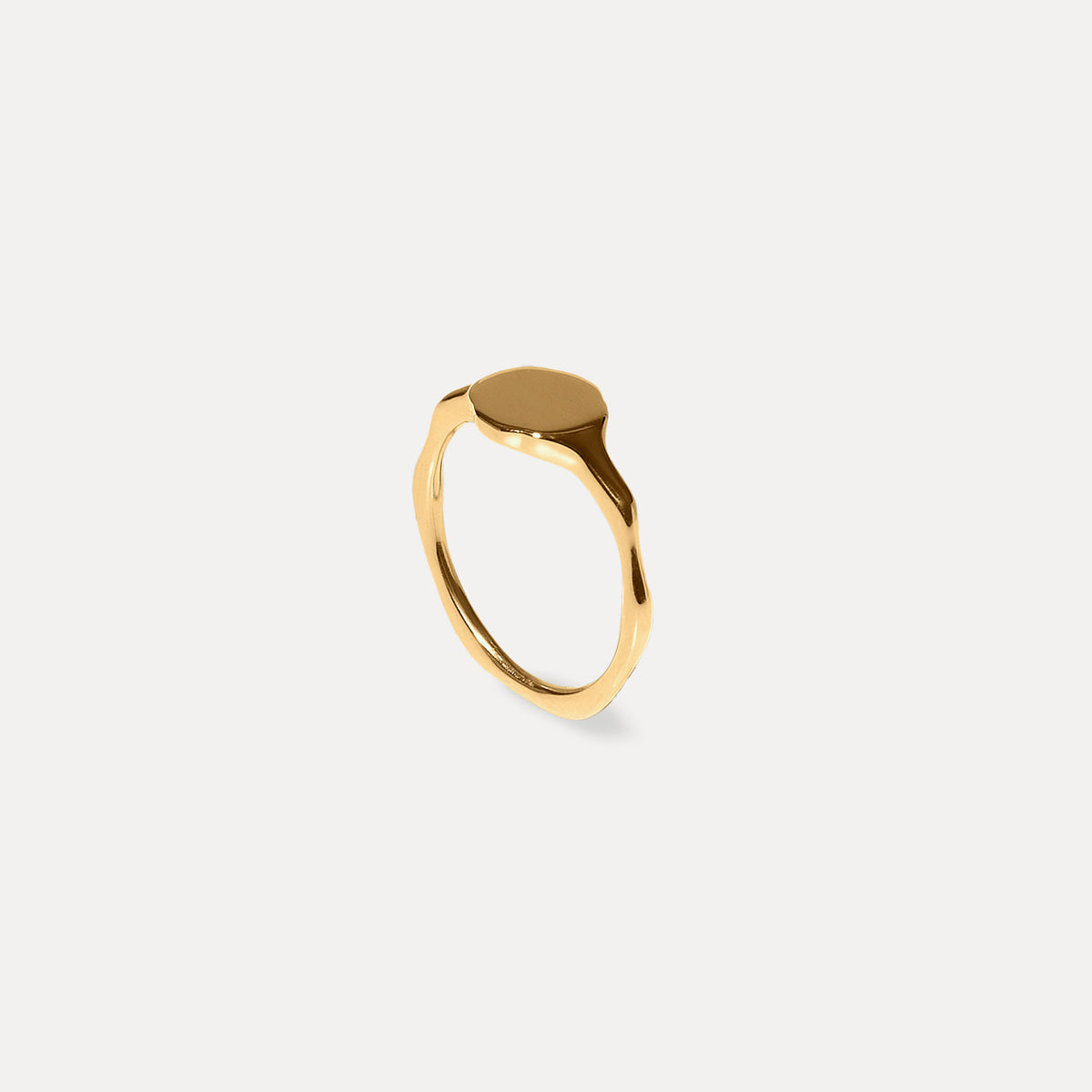 Fluid Signet Ring Glossy