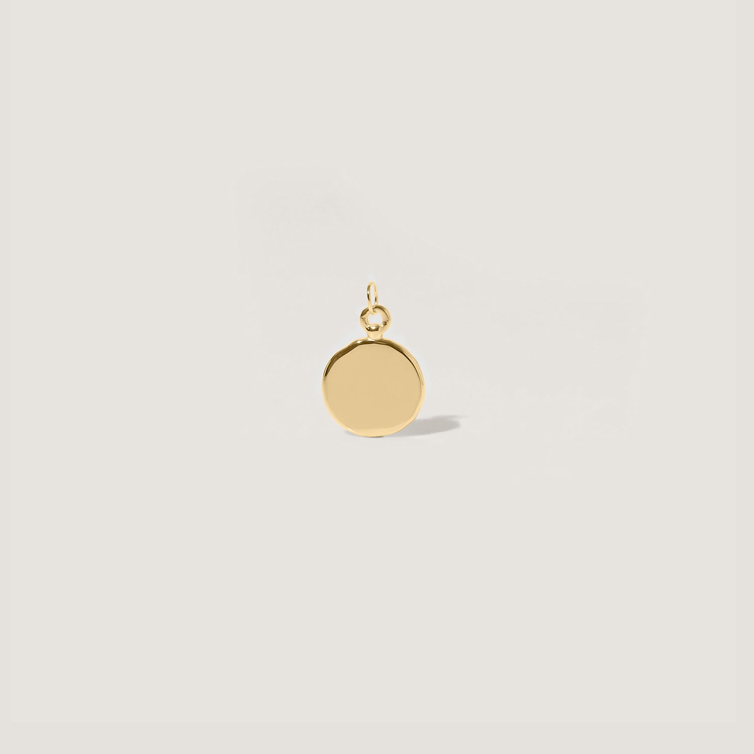 Fluid Medallion Pendant | 14k Gold - Glossy