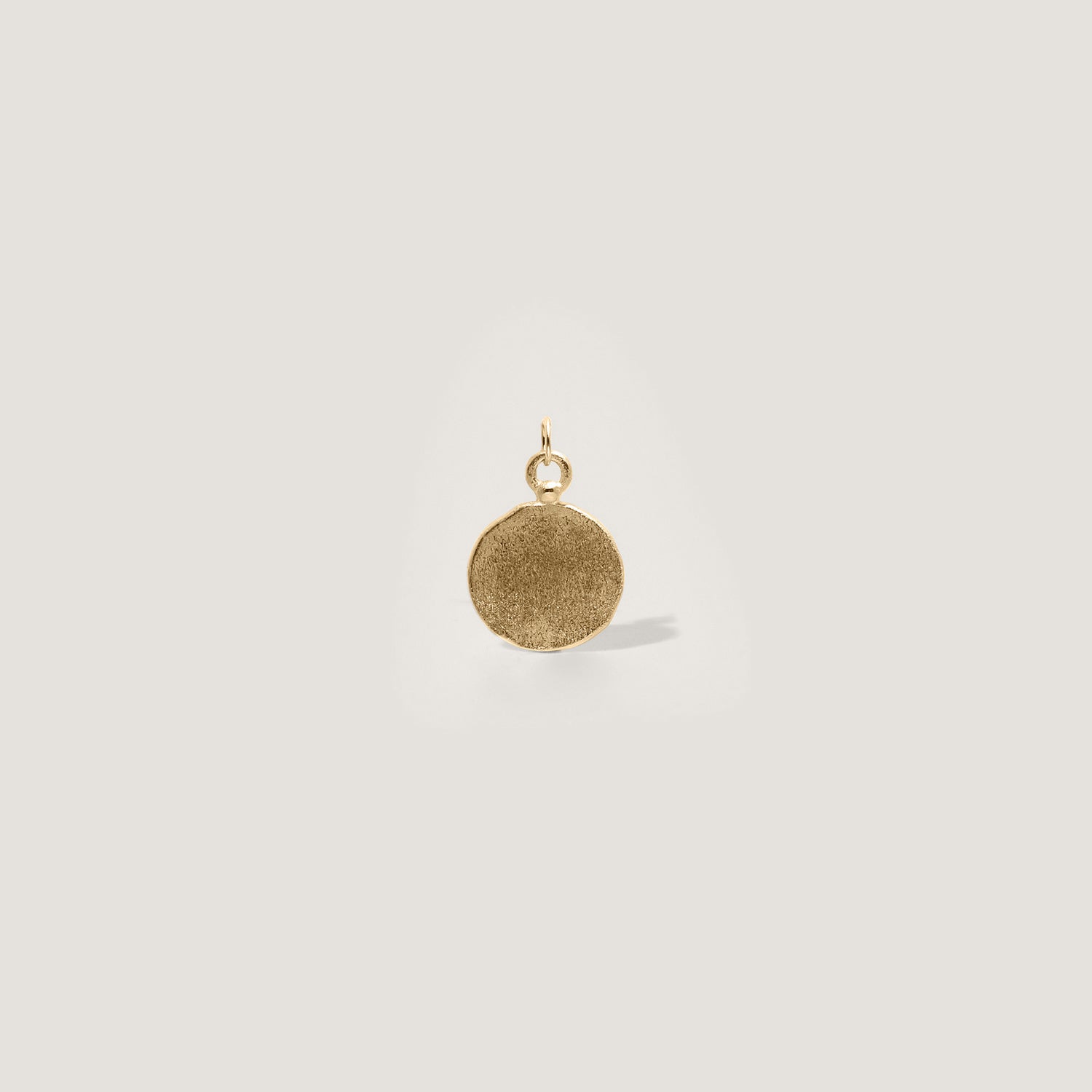 Fluid Medallion Pendant | 14k Gold - Matte
