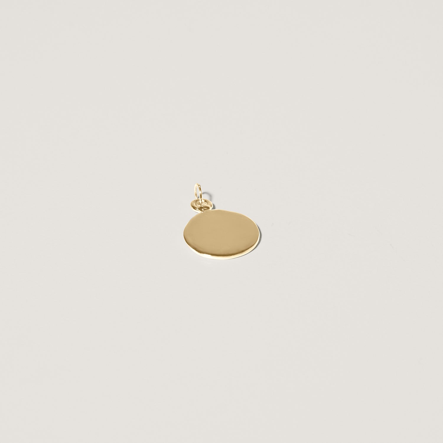 Fluid Medallion Pendant | 14k Gold - Glossy