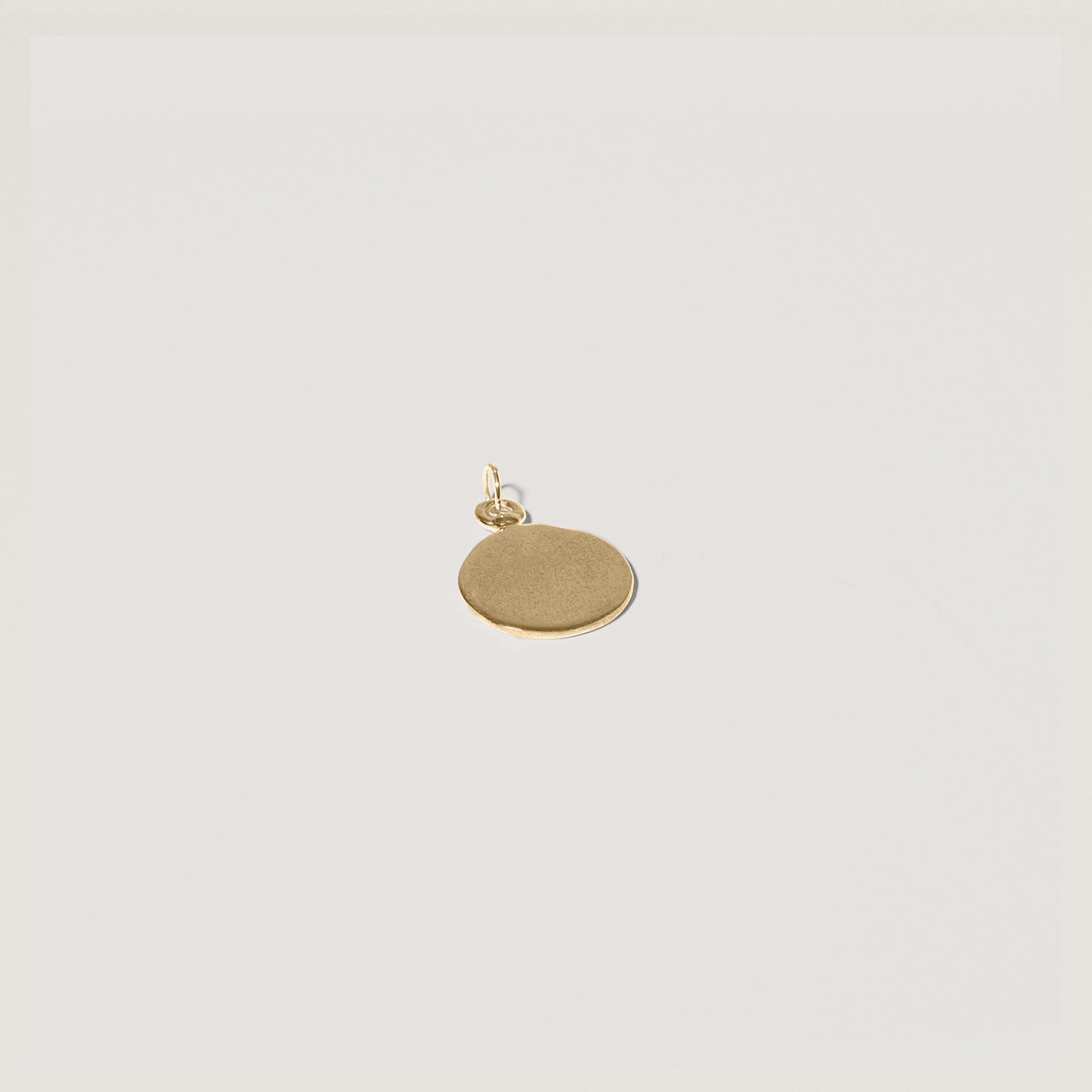 Fluid Medallion Pendant | 14k Gold - Matte