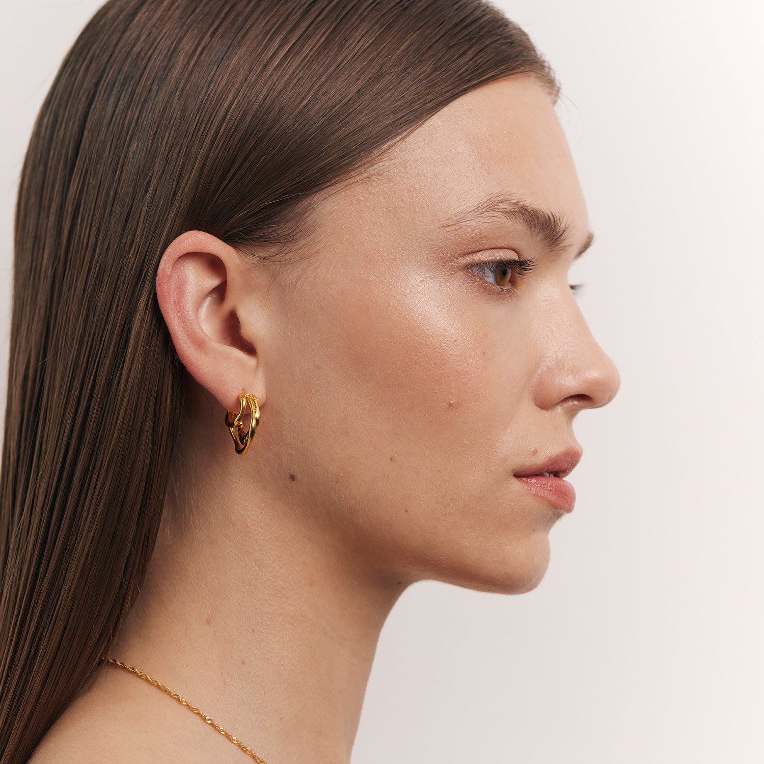 Fluid Triple Hoop Earrings