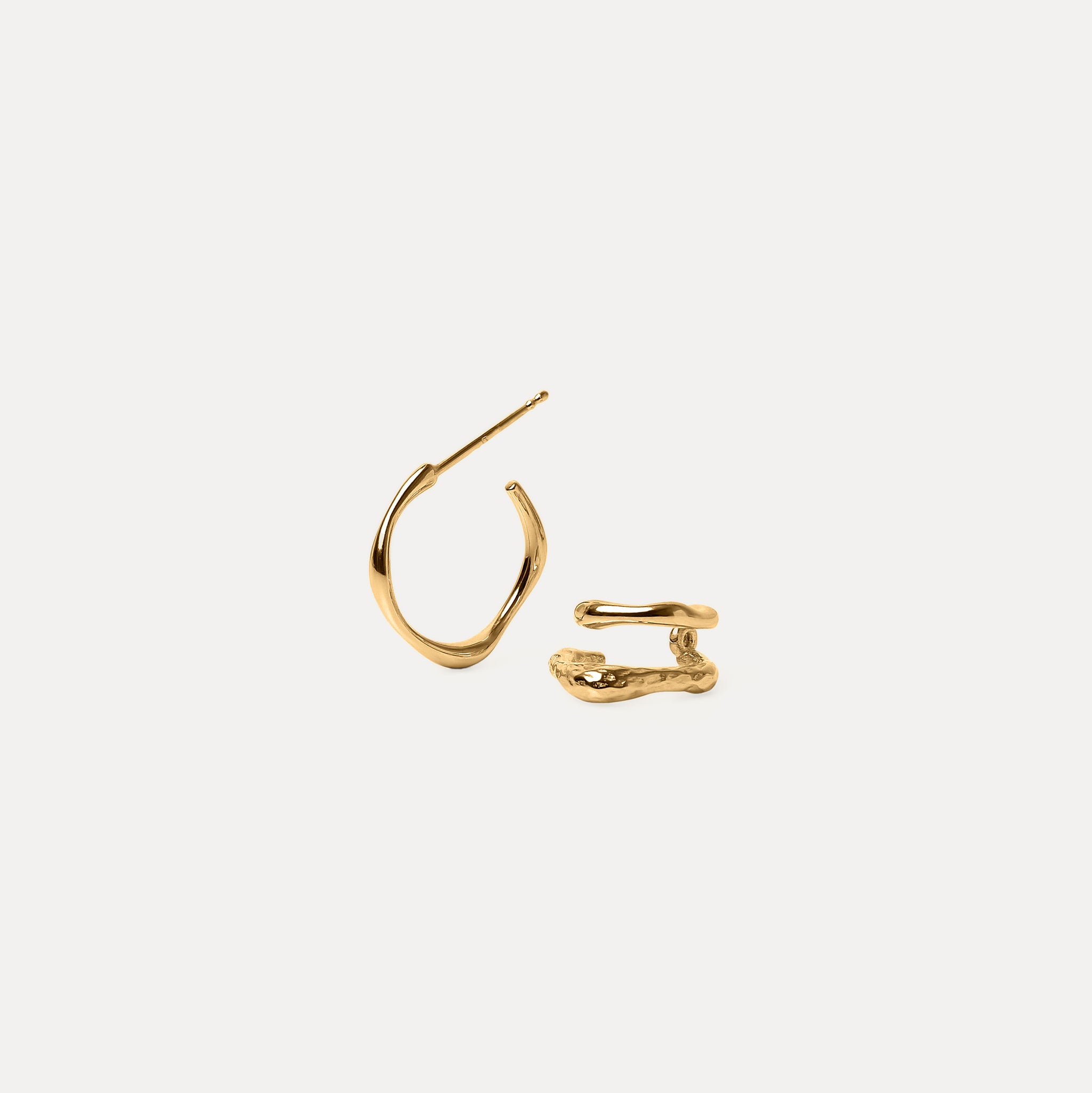 Fluid Triple Hoop Earrings