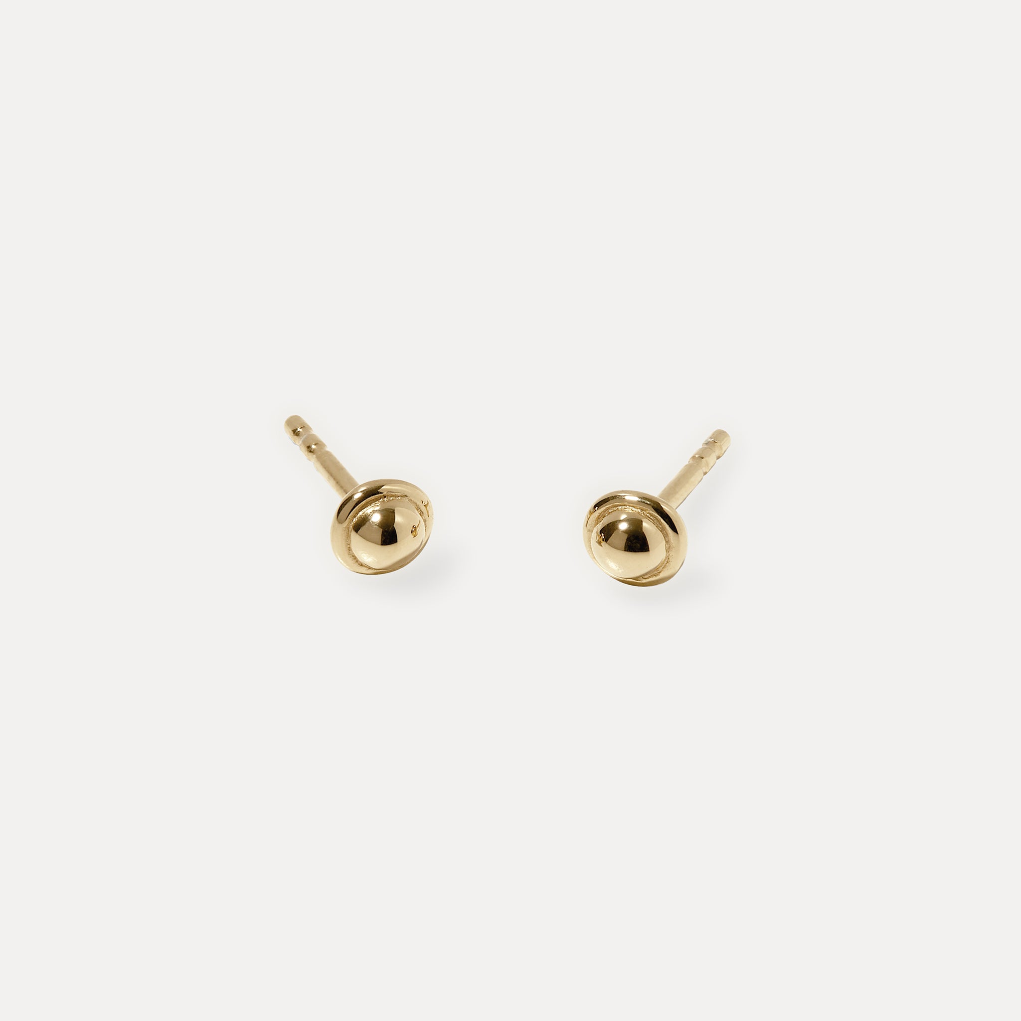 Fluid Stud Earrings | 14k Gold