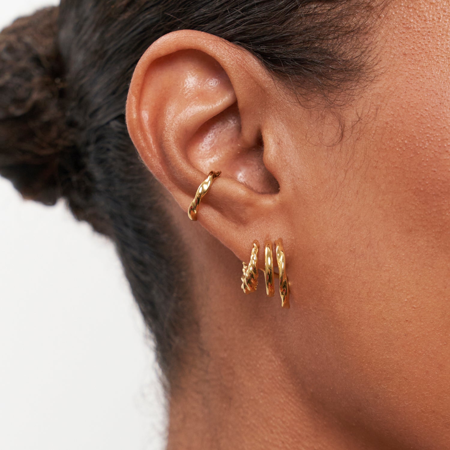 Flux Triple Hoop Earrings