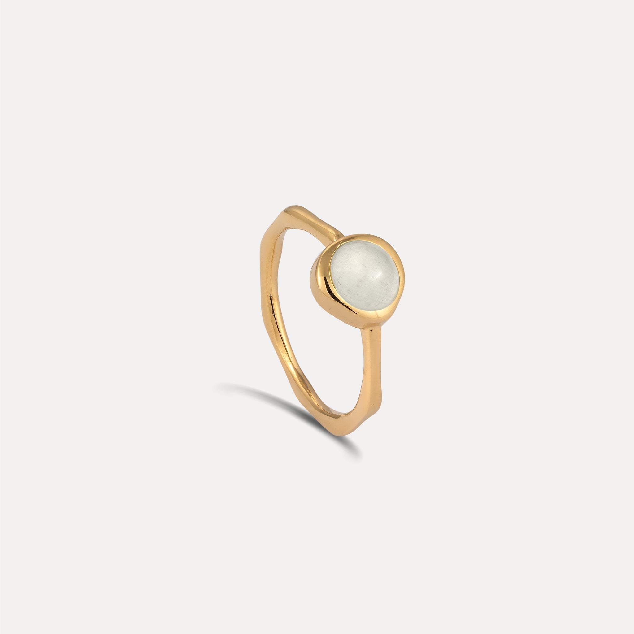 Zodiac Birthstone Ring 24k Gold Vermeil - Glossy
