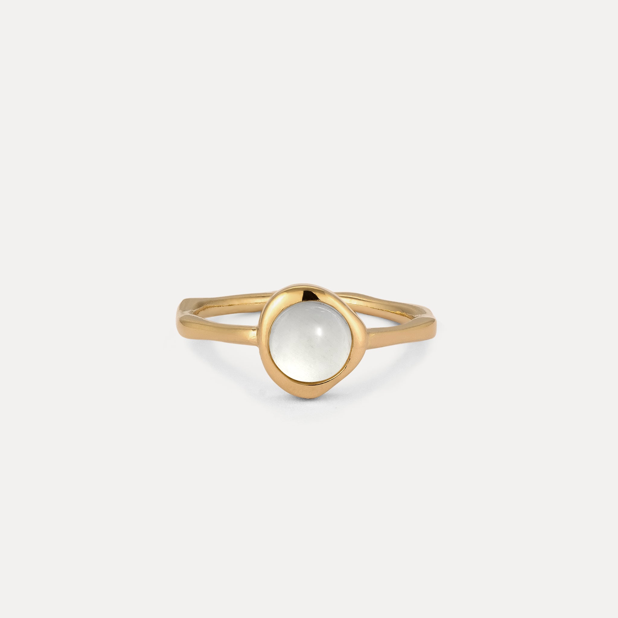 Zodiac Birthstone Ring 24k Gold Vermeil - Glossy