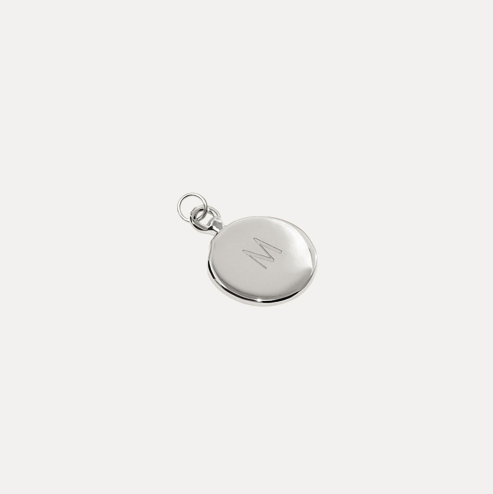 Engravable Fluid Medallion Pendant - Glossy