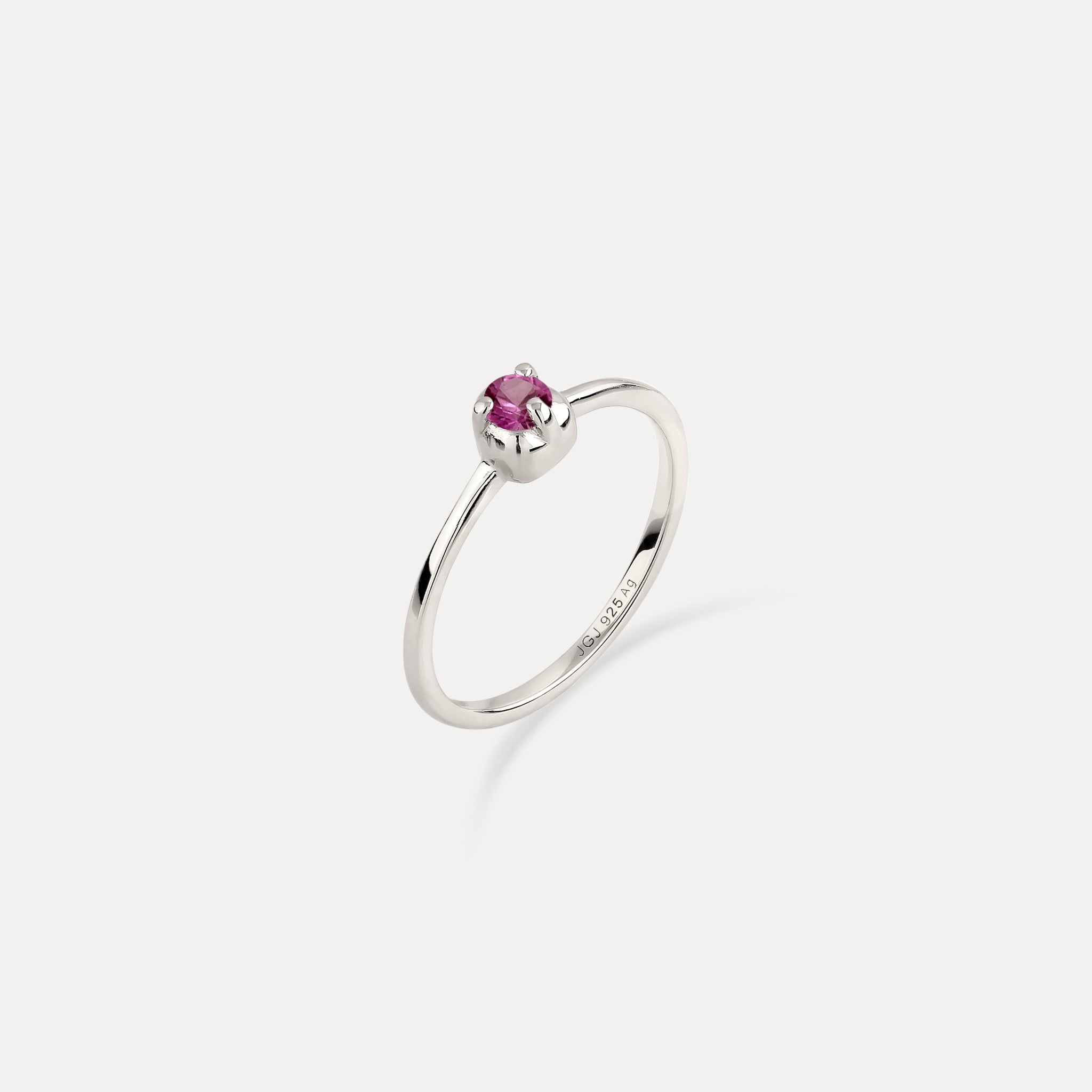 Mini Birthstone Ring 925 Silver