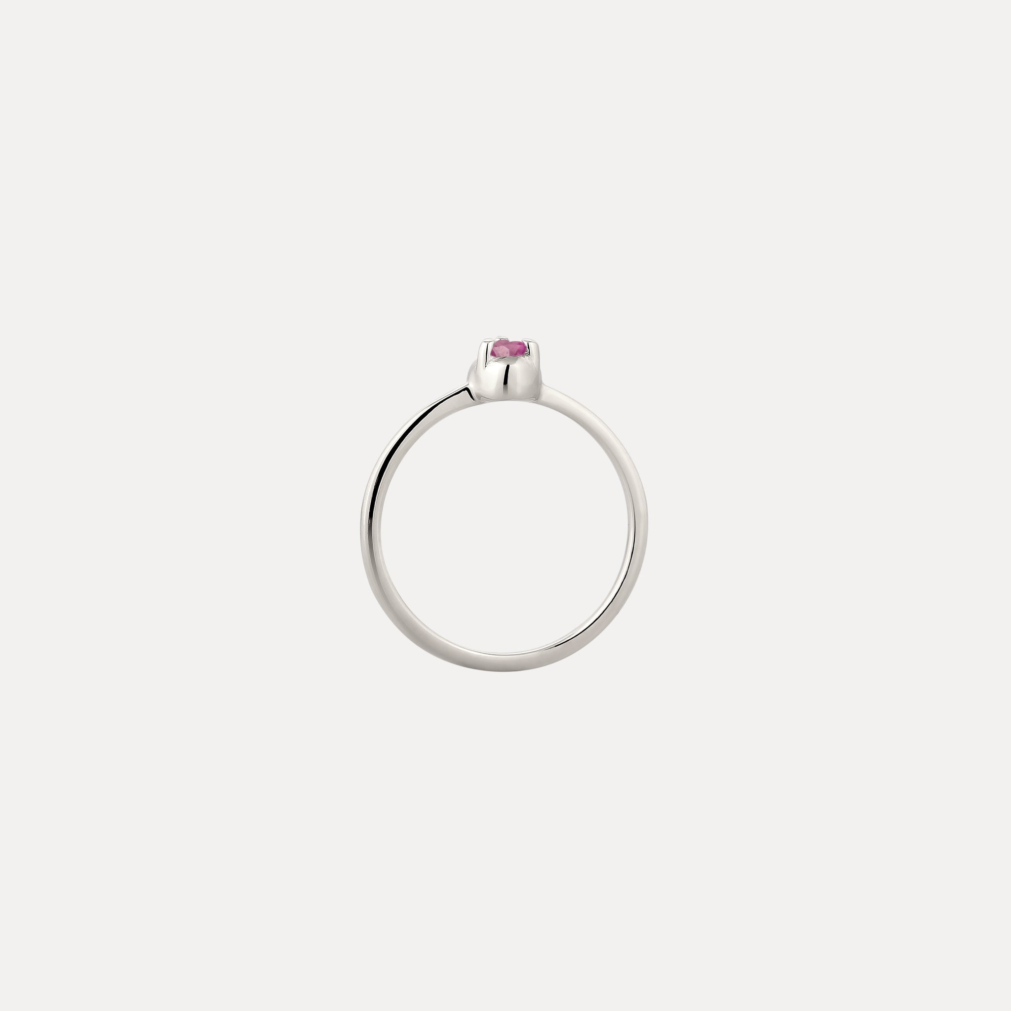 Mini Birthstone Ring 925 Silver
