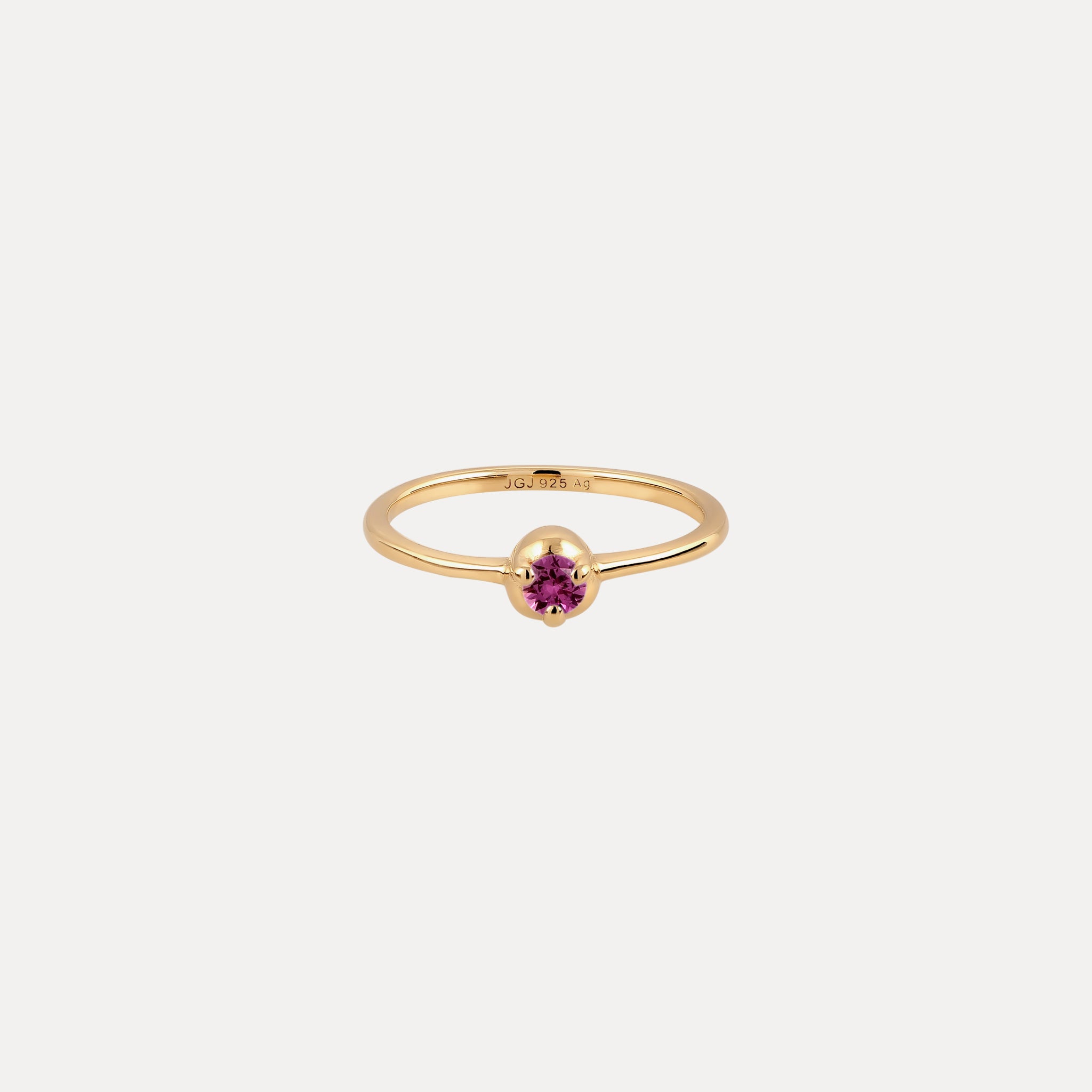 Mini Birthstone Ring 24k Gold Vermeil