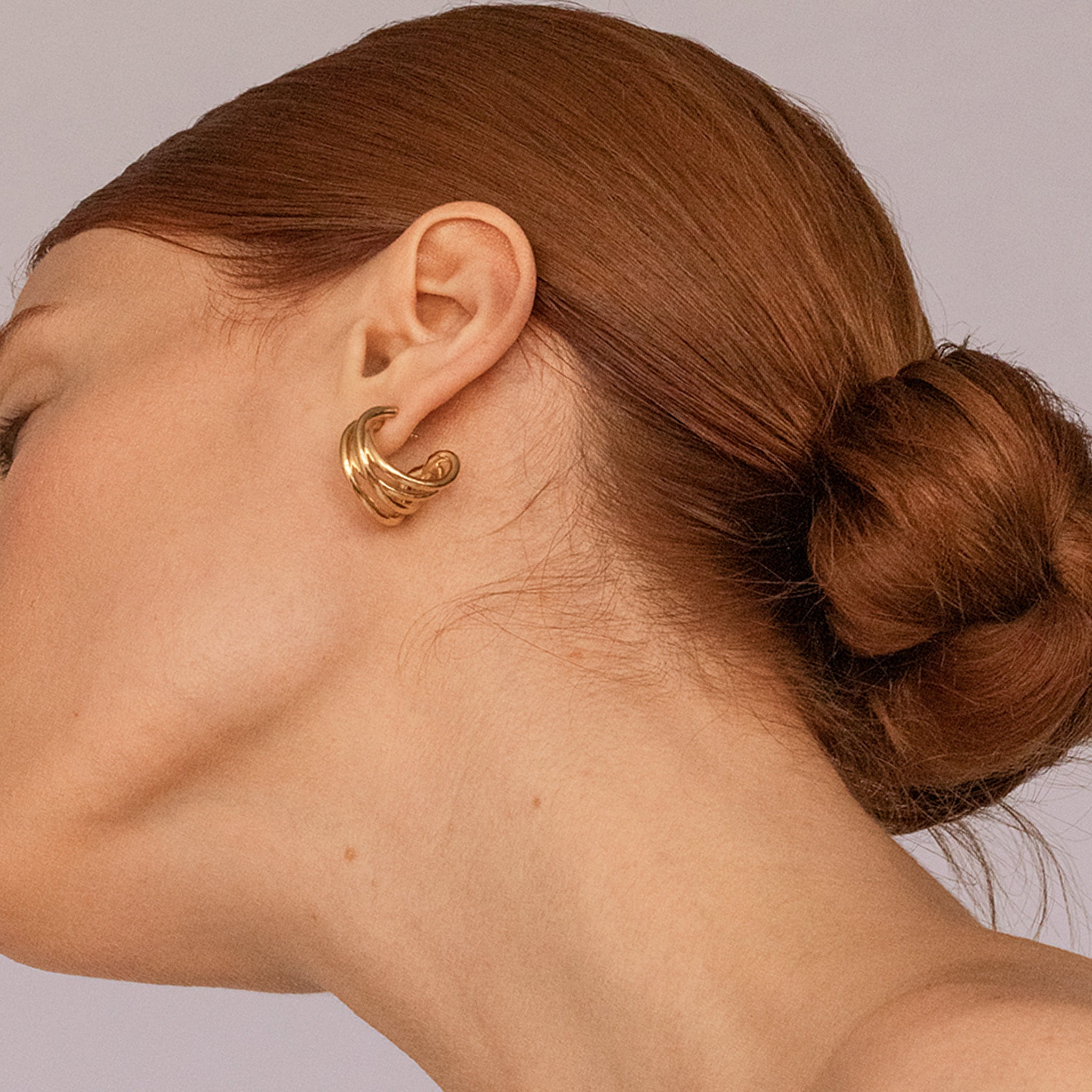 Hypnotic Loop Hoop Earrings