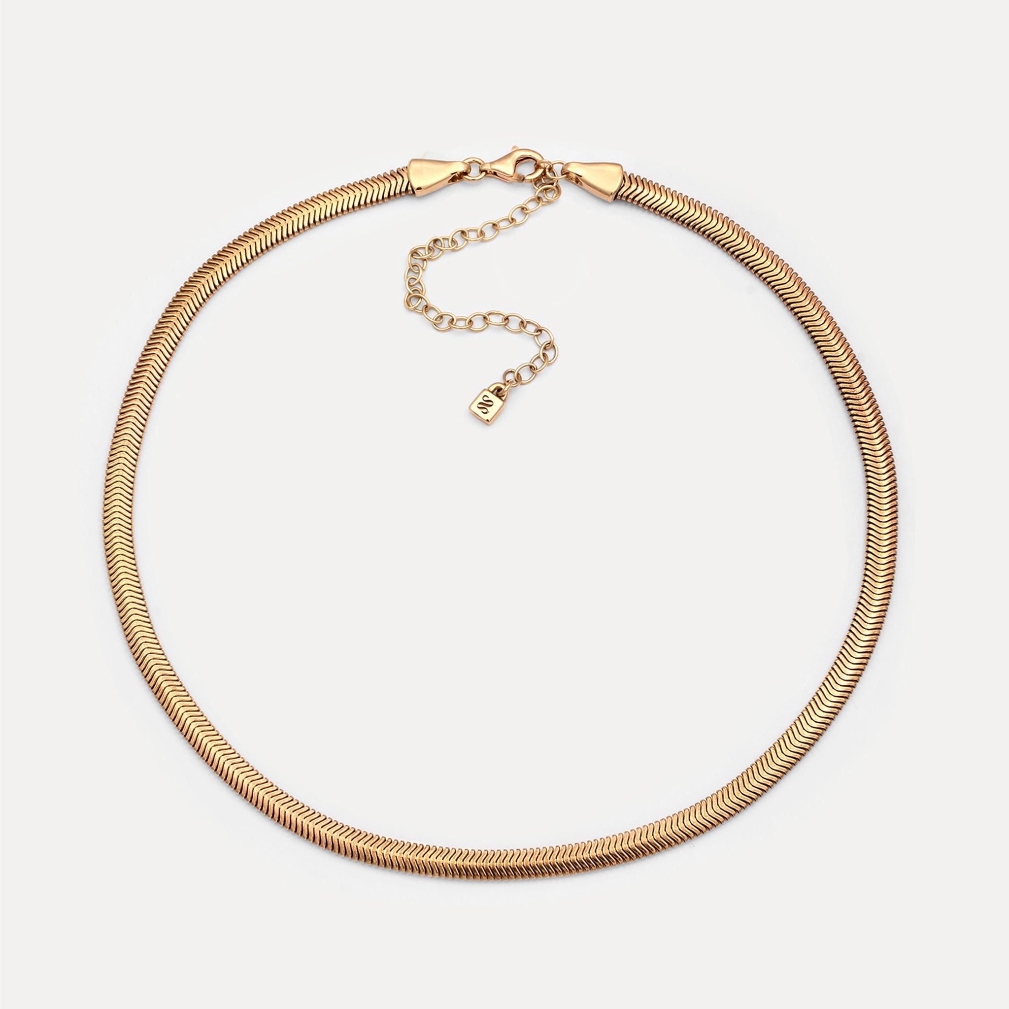 Herringbone Chain Choker