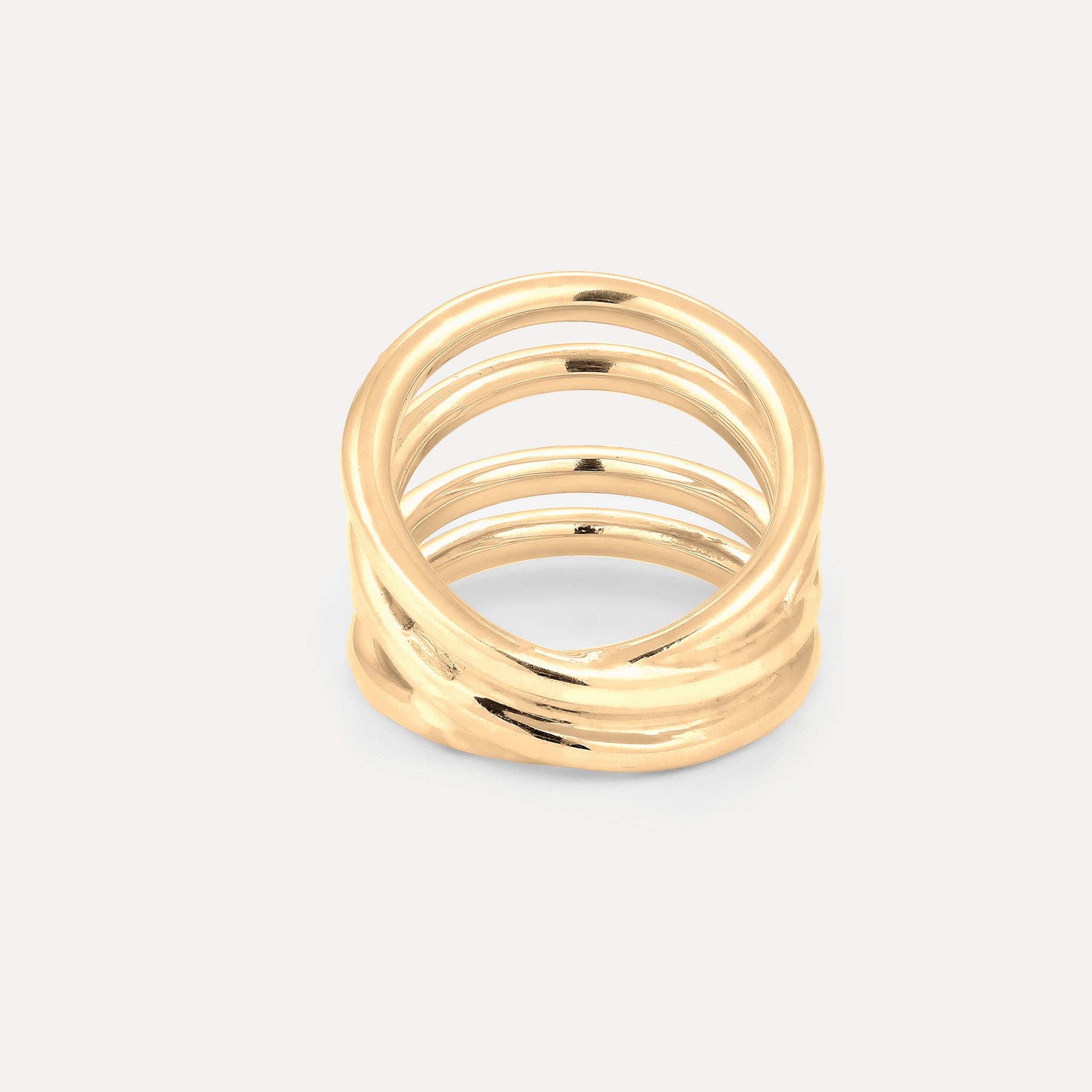 Hypnotic Loop Ring | 14k Gold