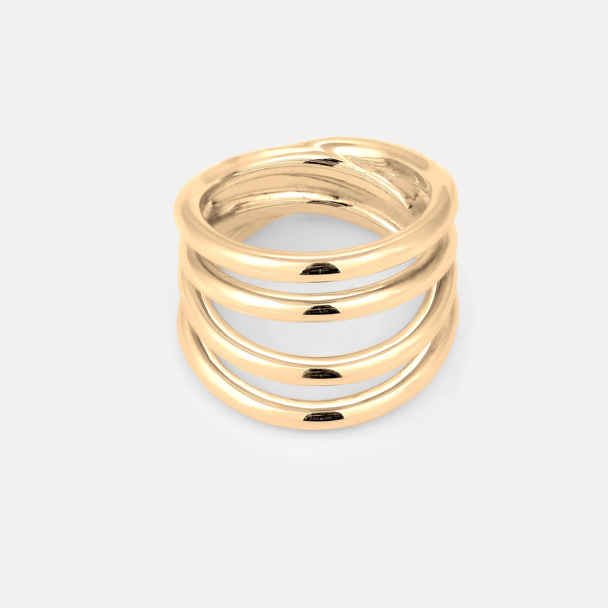 Hypnotic Loop Ring | 14k Gold