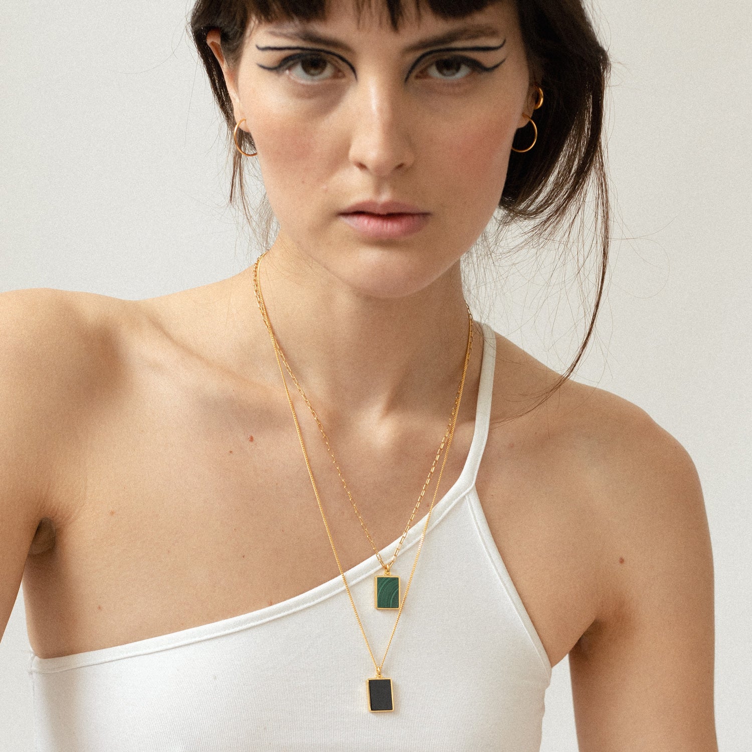 Onyx Tag Necklace