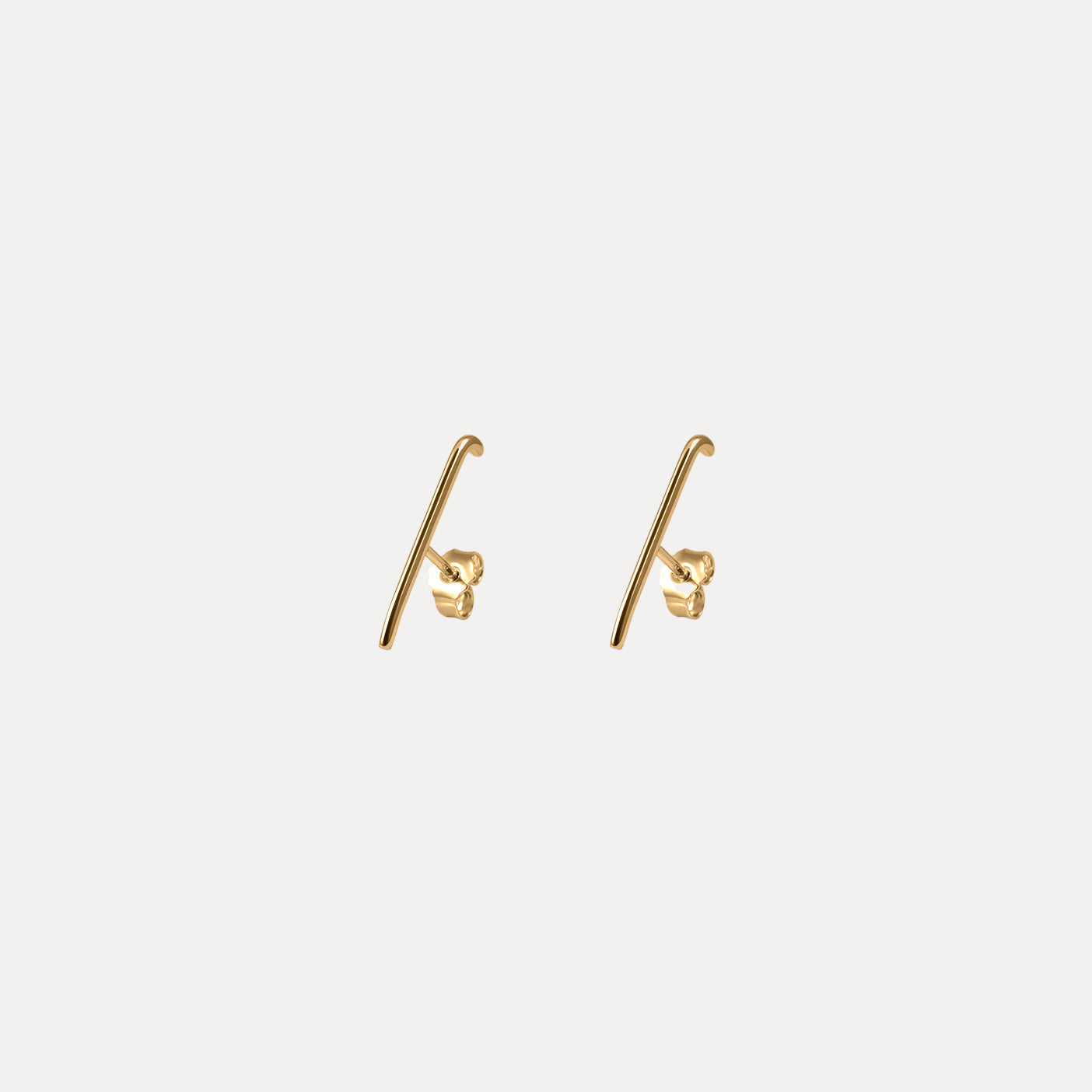 Bar Staple Stud Earrings