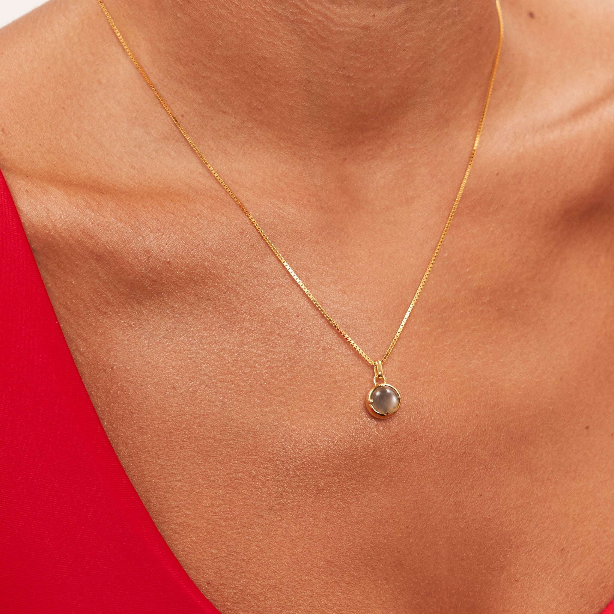 Grey Moonstone Instants of Balance Necklace