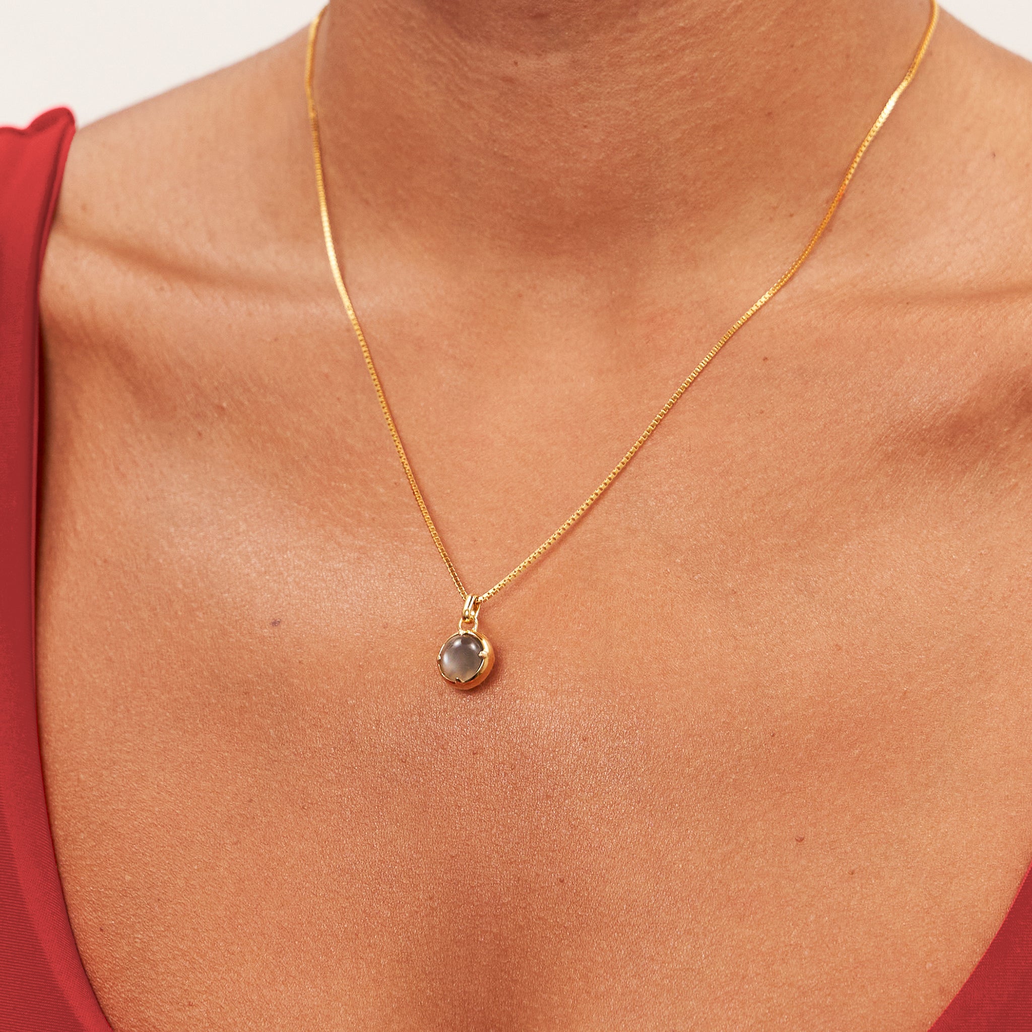 Grey Moonstone Instants of Balance Necklace