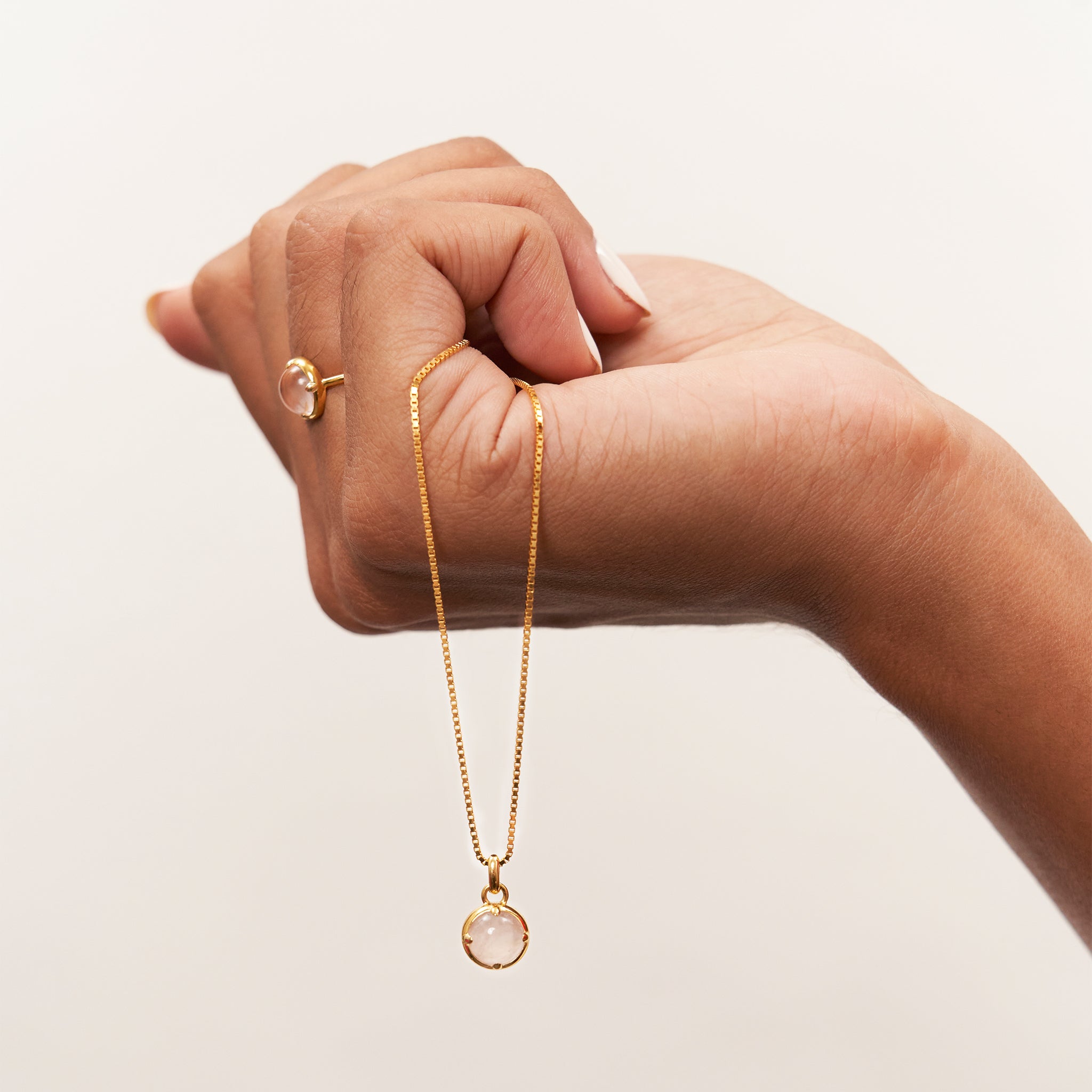 Rose Quartz Instants of Love Necklace
