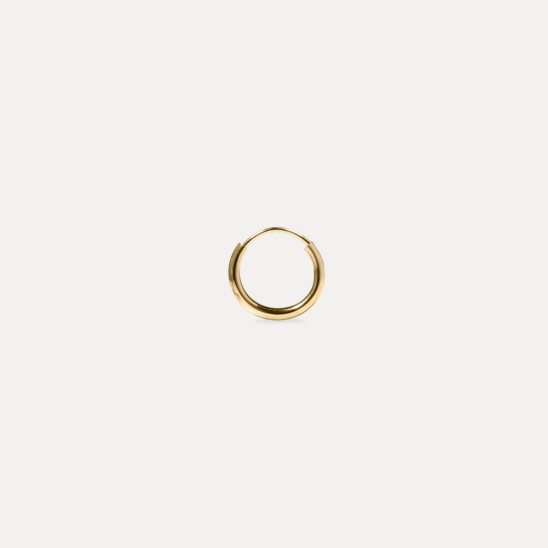 Basic Hoop Earrings - Single | 14k Gold