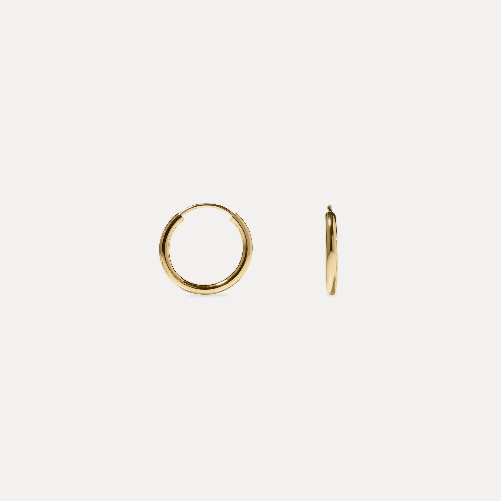 Basic Hoop Earrings | 14k Gold
