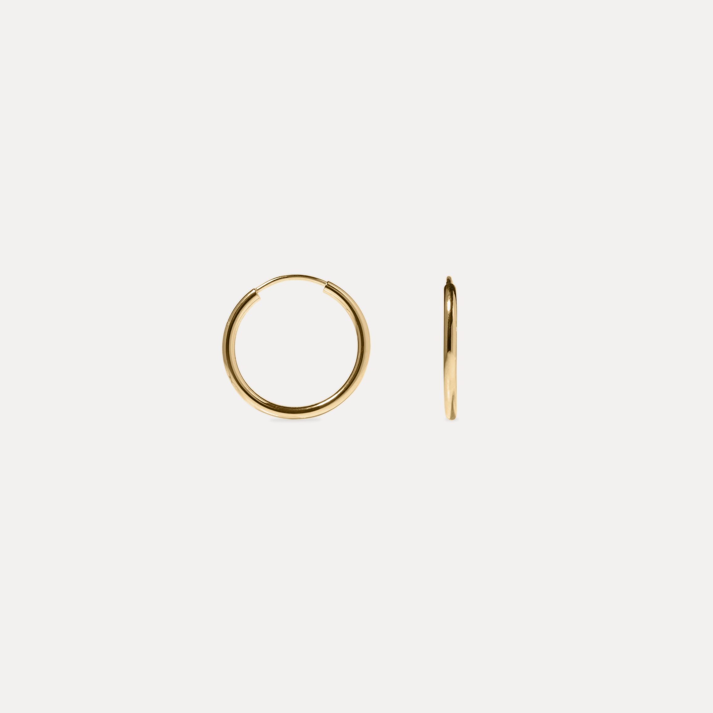 Basic Hoop Earrings | 14k Gold