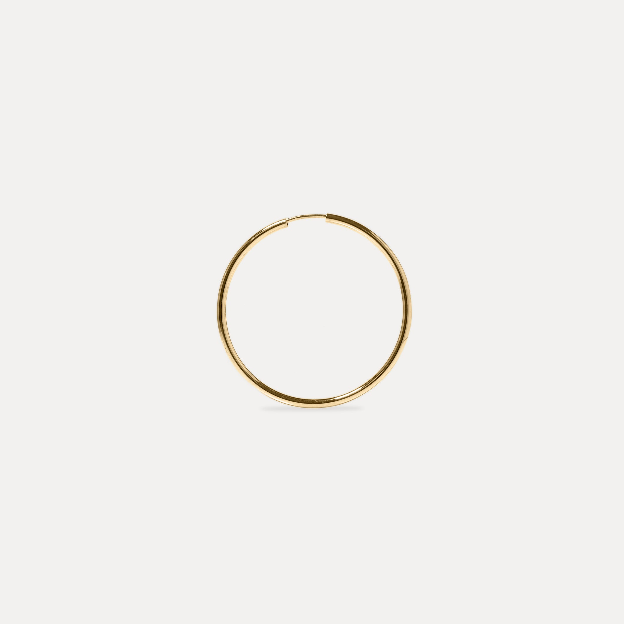 Basic Hoop Earrings - Single | 14k Gold