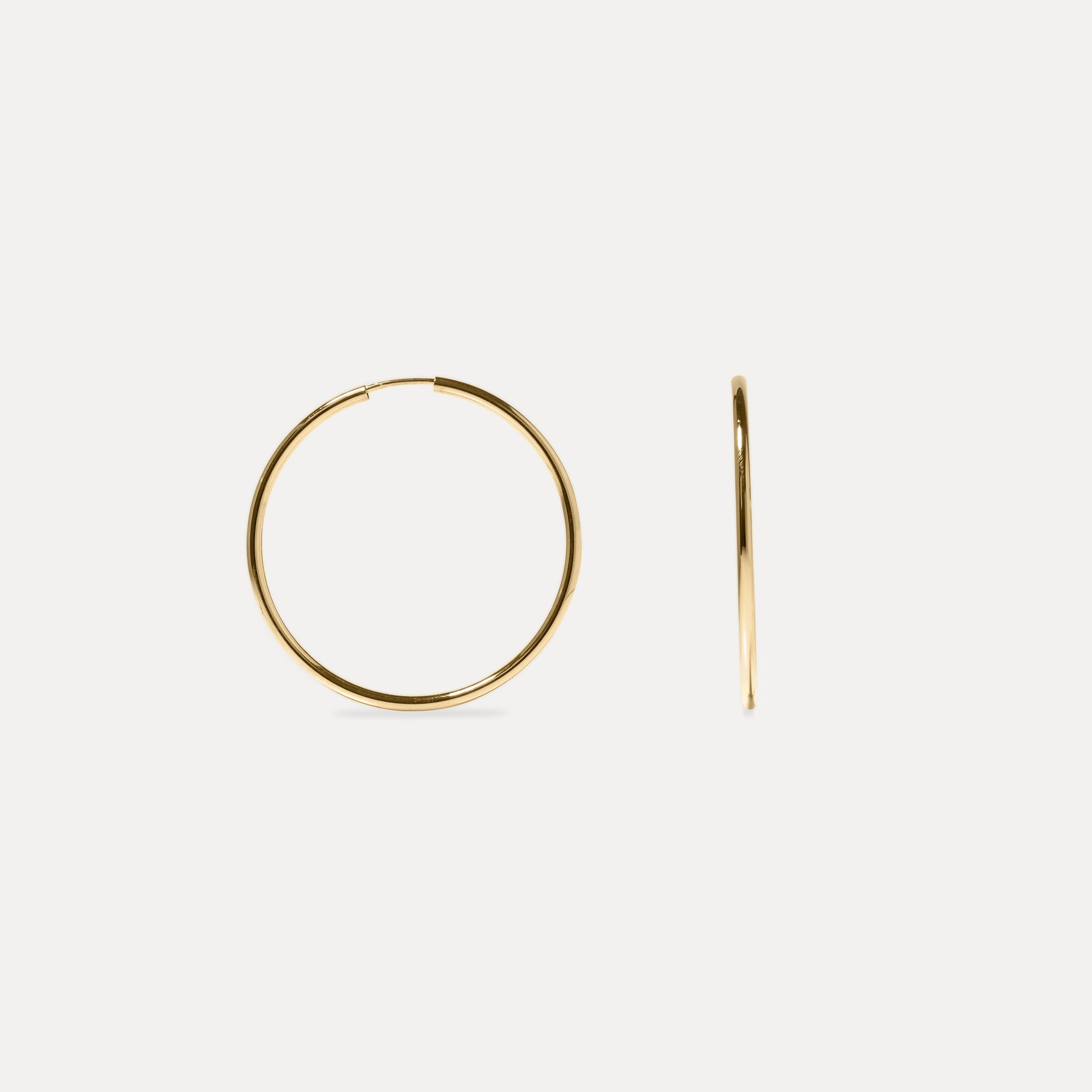 Basic Hoop Earrings | 14k Gold