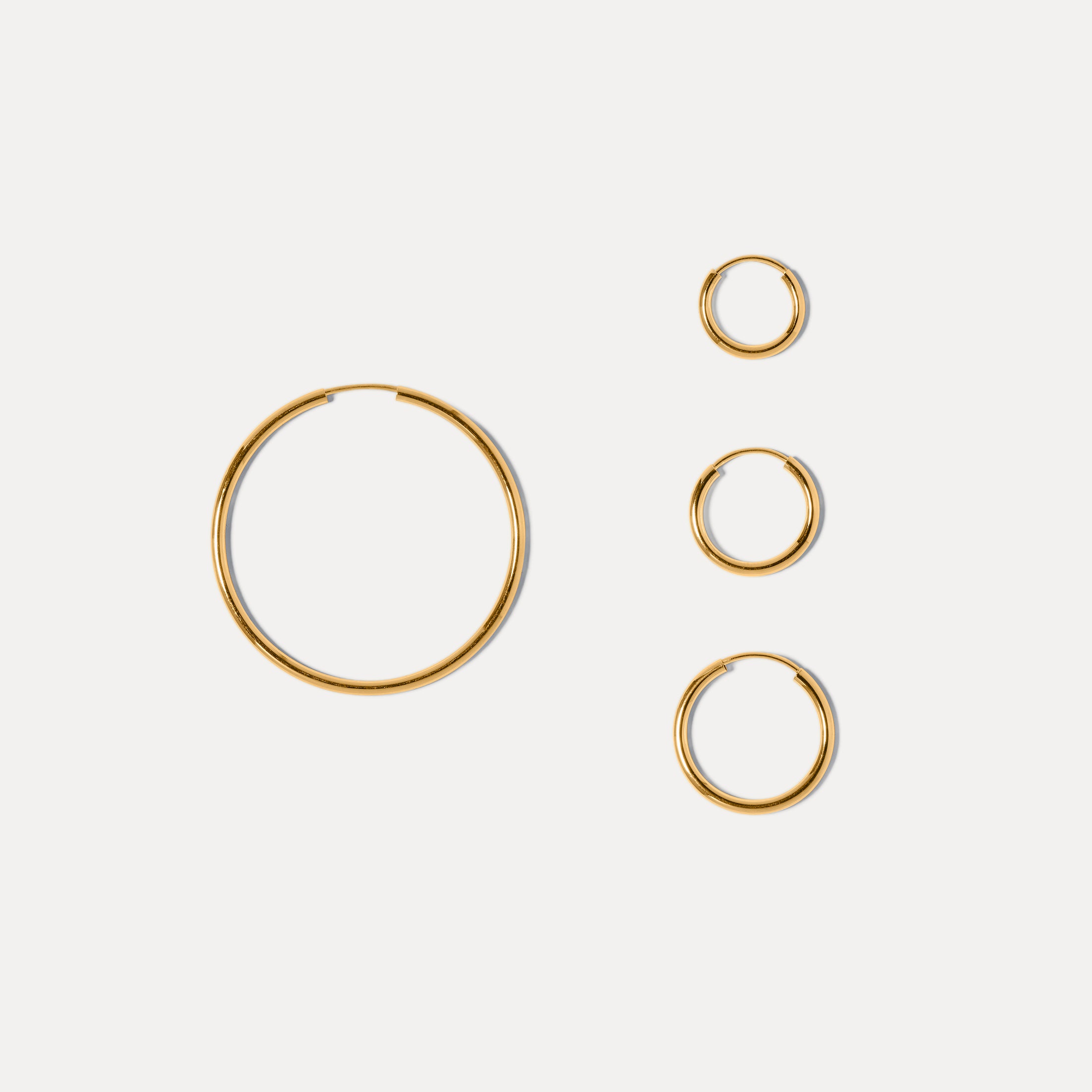 Basic Hoop Earrings - Single