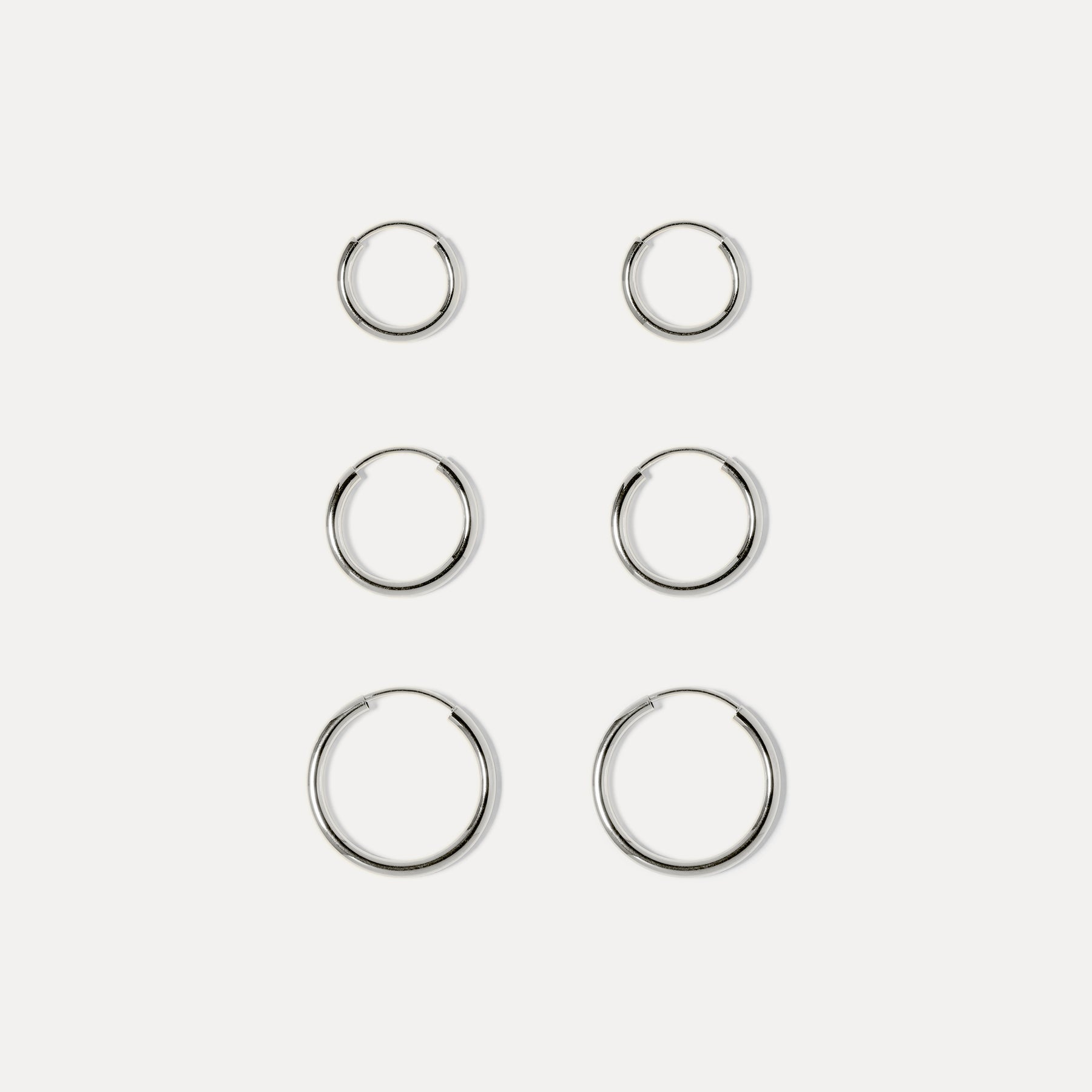 Basic Trio Hoop Earrings