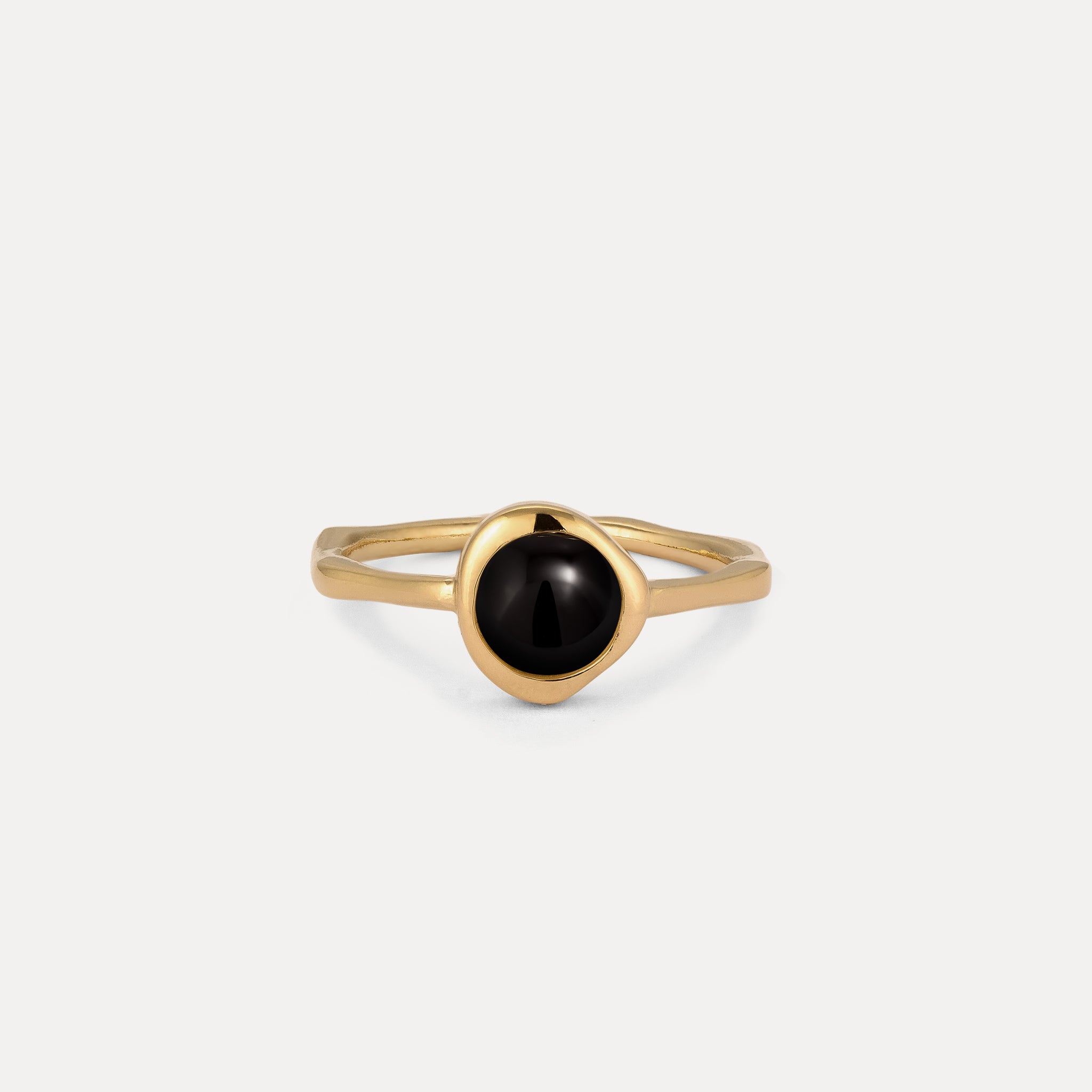 Zodiac Birthstone Ring 24k Gold Vermeil - Glossy