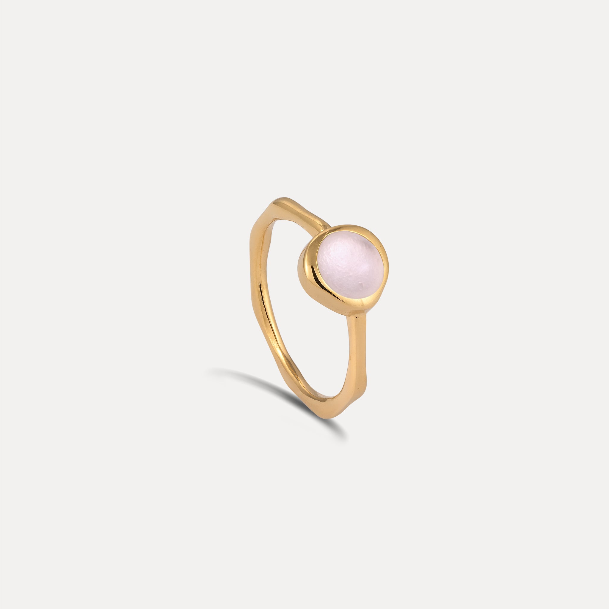 Zodiac Birthstone Ring 24k Gold Vermeil - Glossy