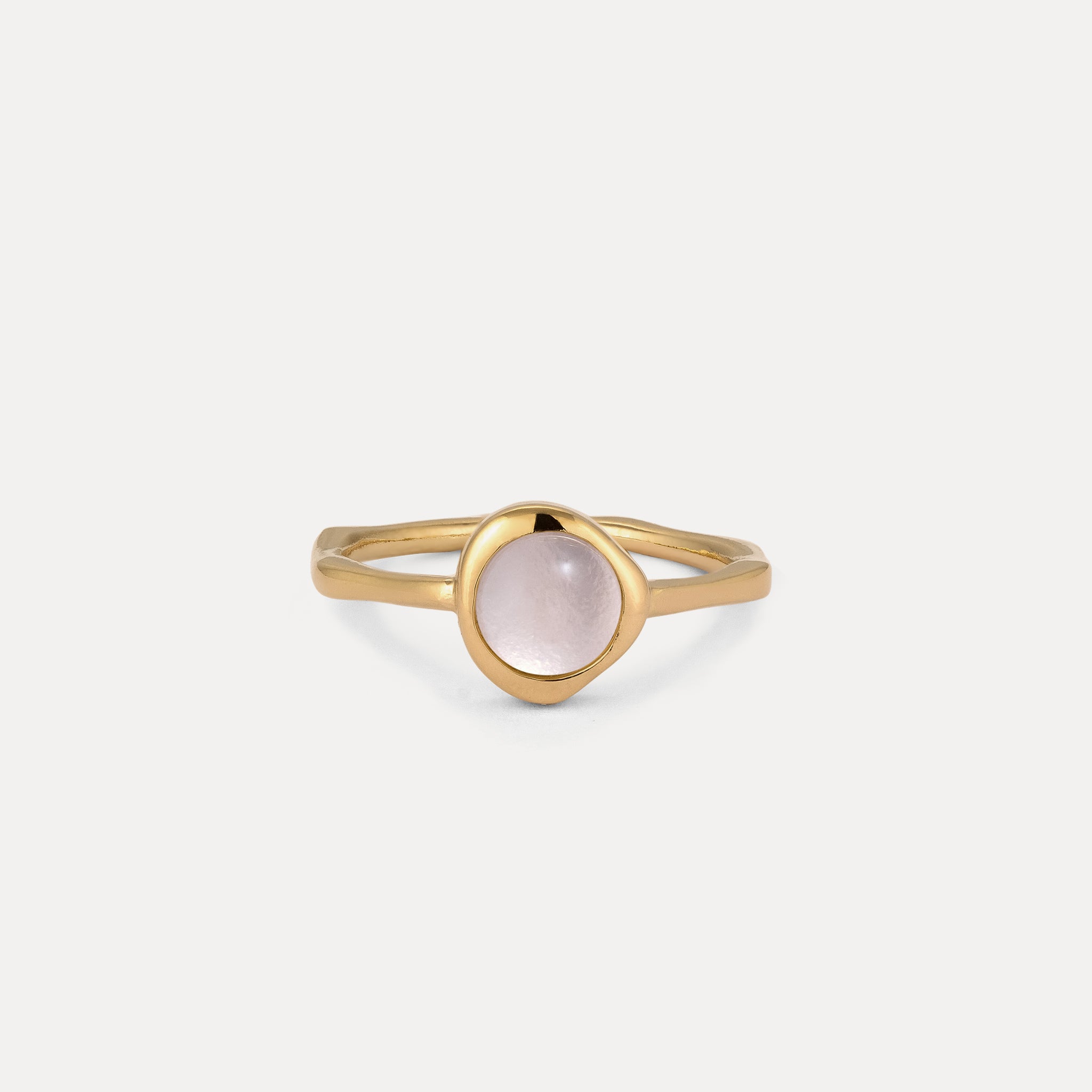 Zodiac Birthstone Ring 24k Gold Vermeil - Glossy