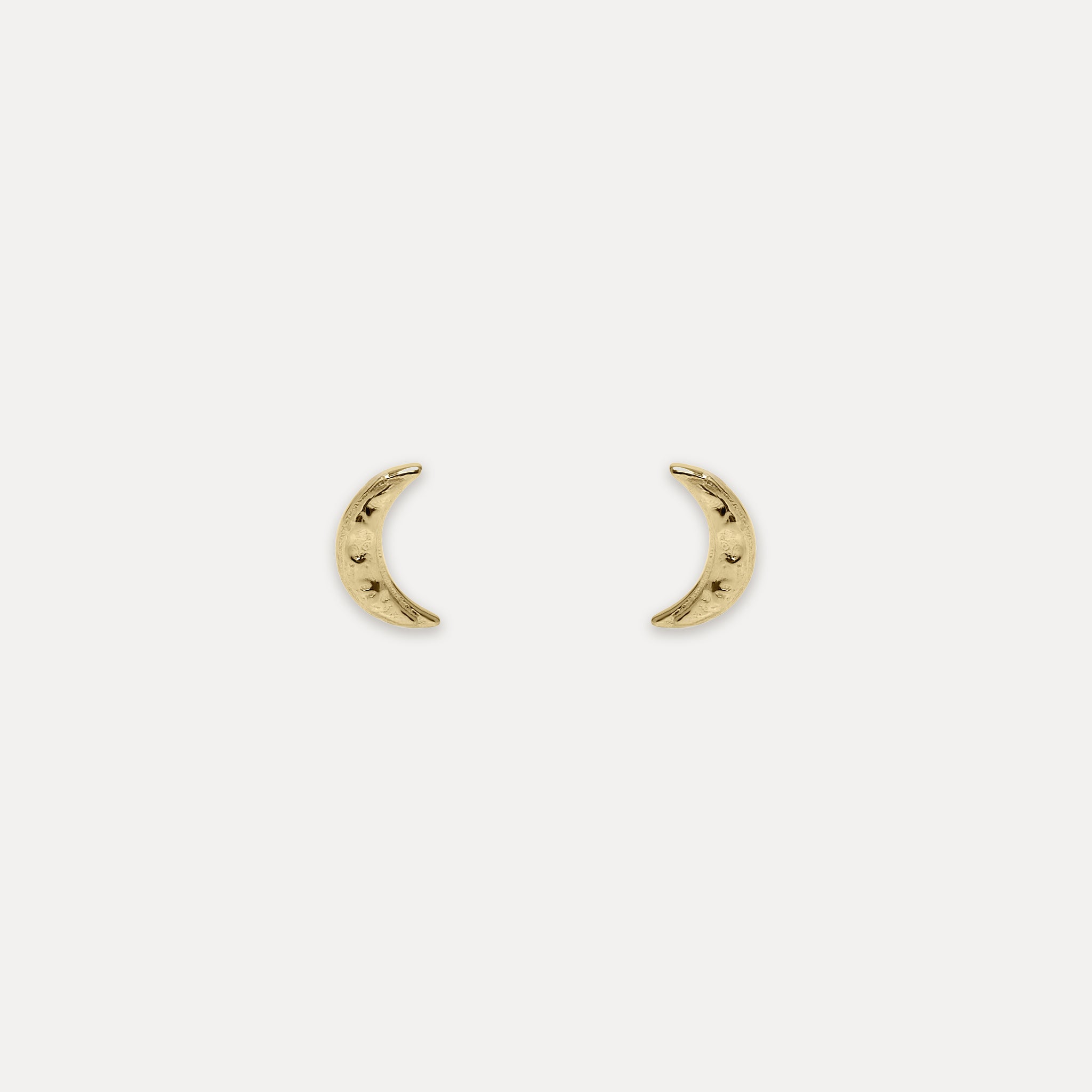 Lunar Eclipse Stud Earrings | 14k Gold