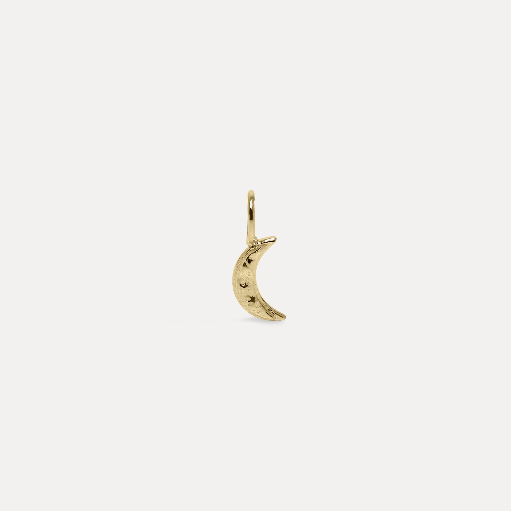 Lunar Eclipse Necklace with Singapore Chain | 14k Gold